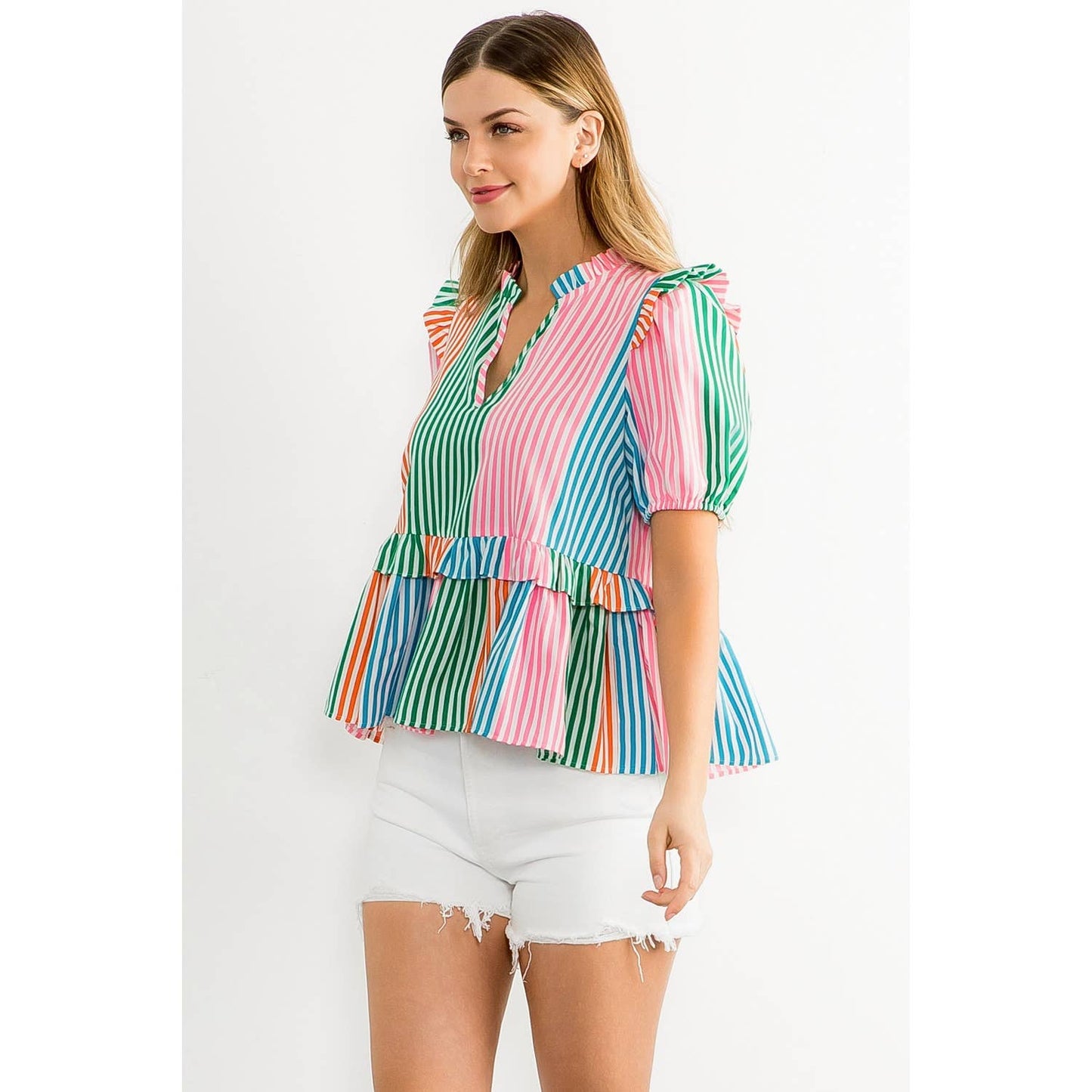 Multicolor Stripe Top