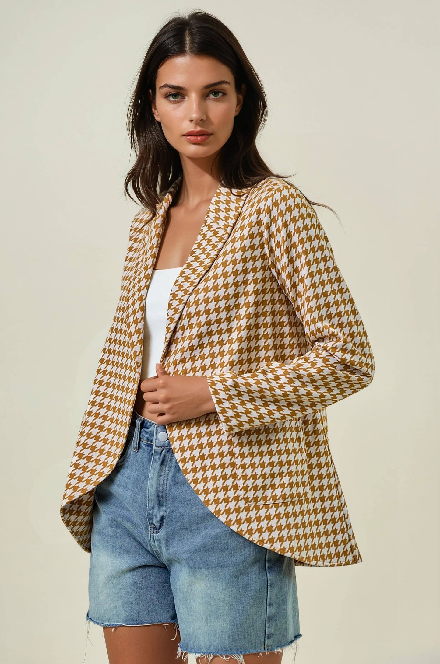 Houndstooth Blazer