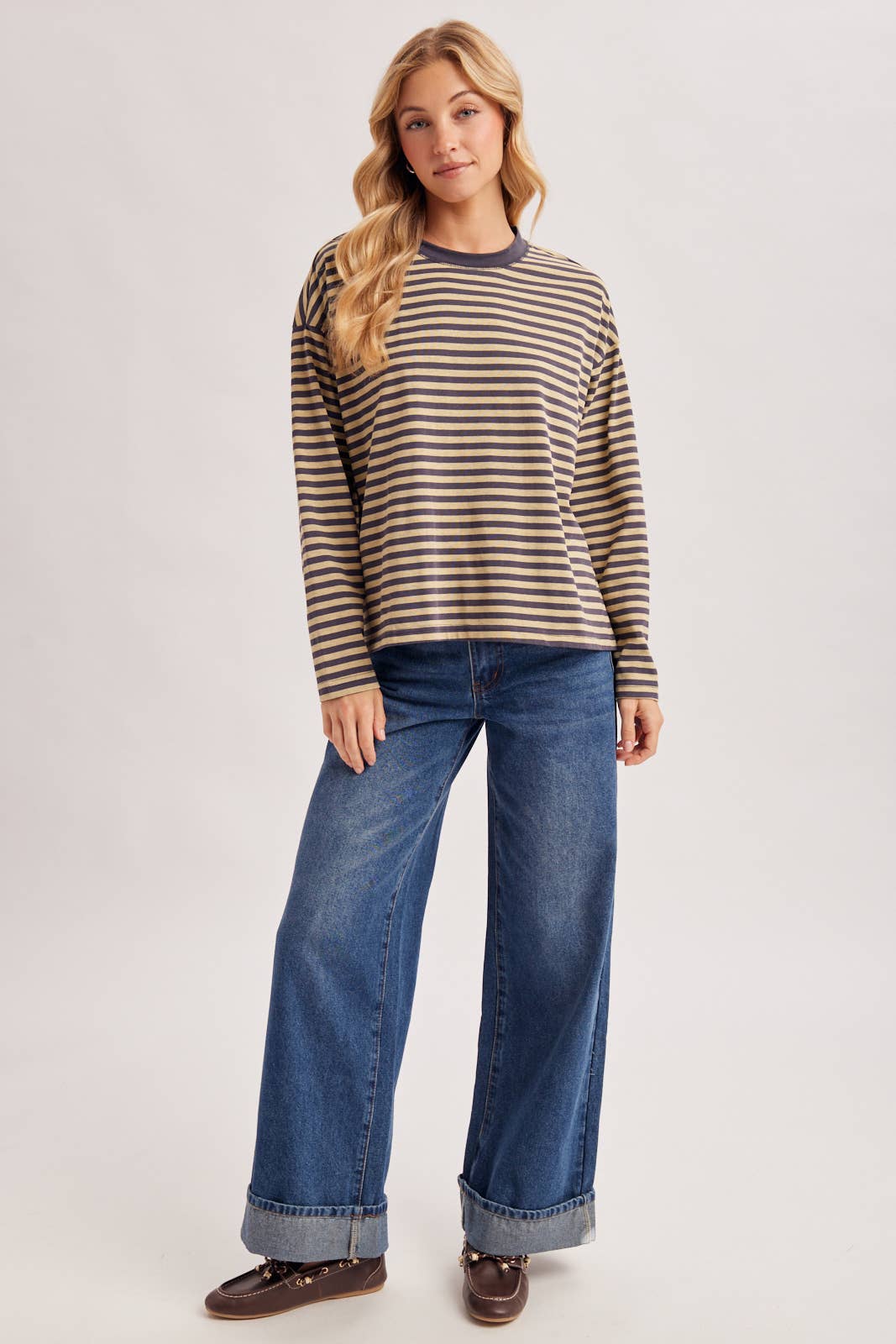Oversized Stripe Pullover