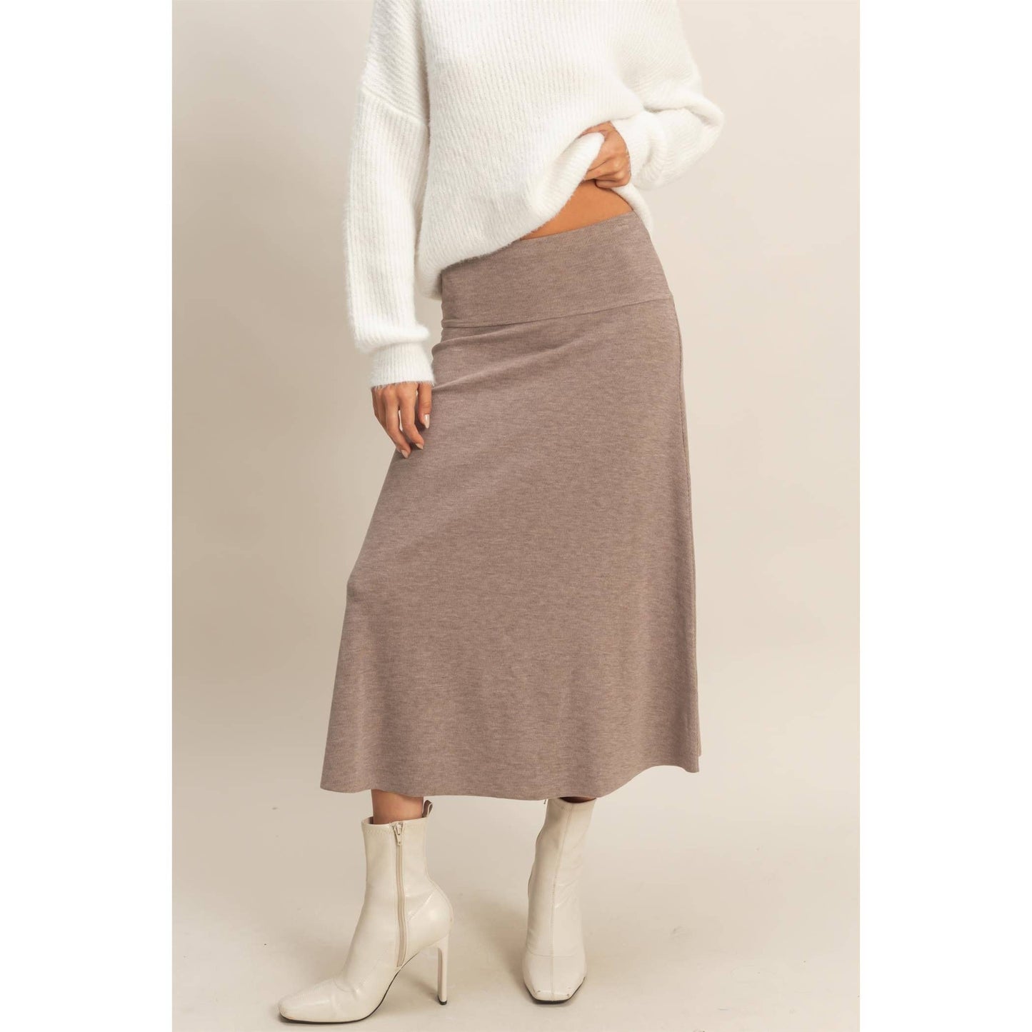 Ribbed Knit Skirt