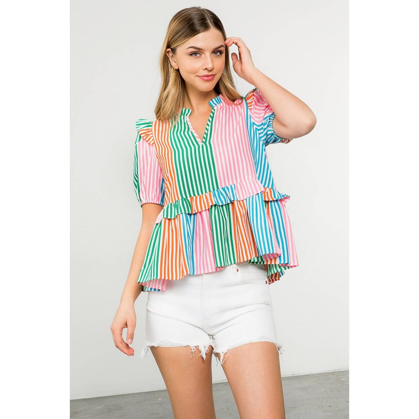 Multicolor Stripe Top