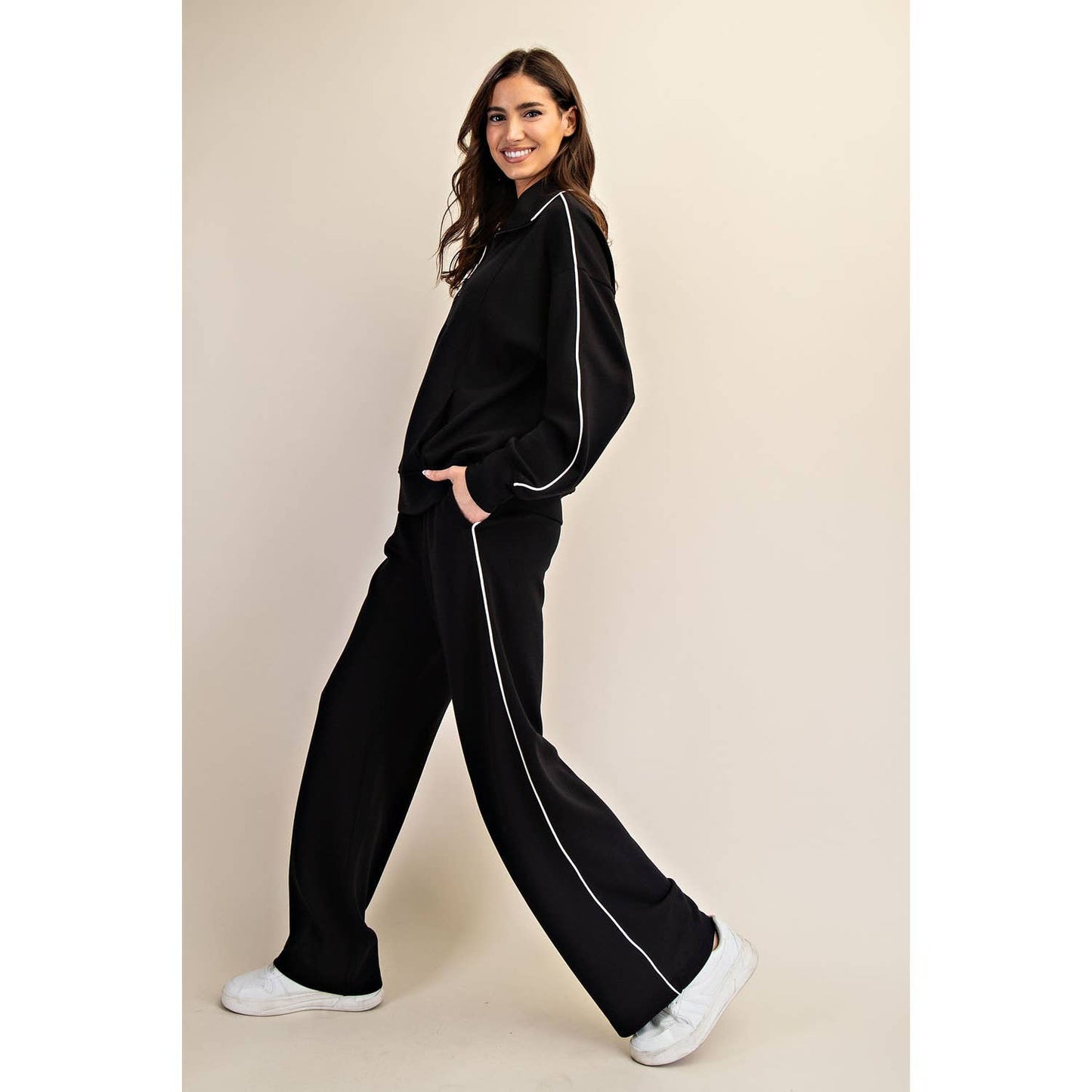 Piping Quarter Zip