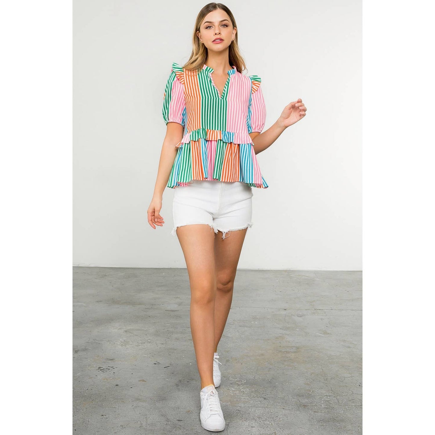 Multicolor Stripe Top