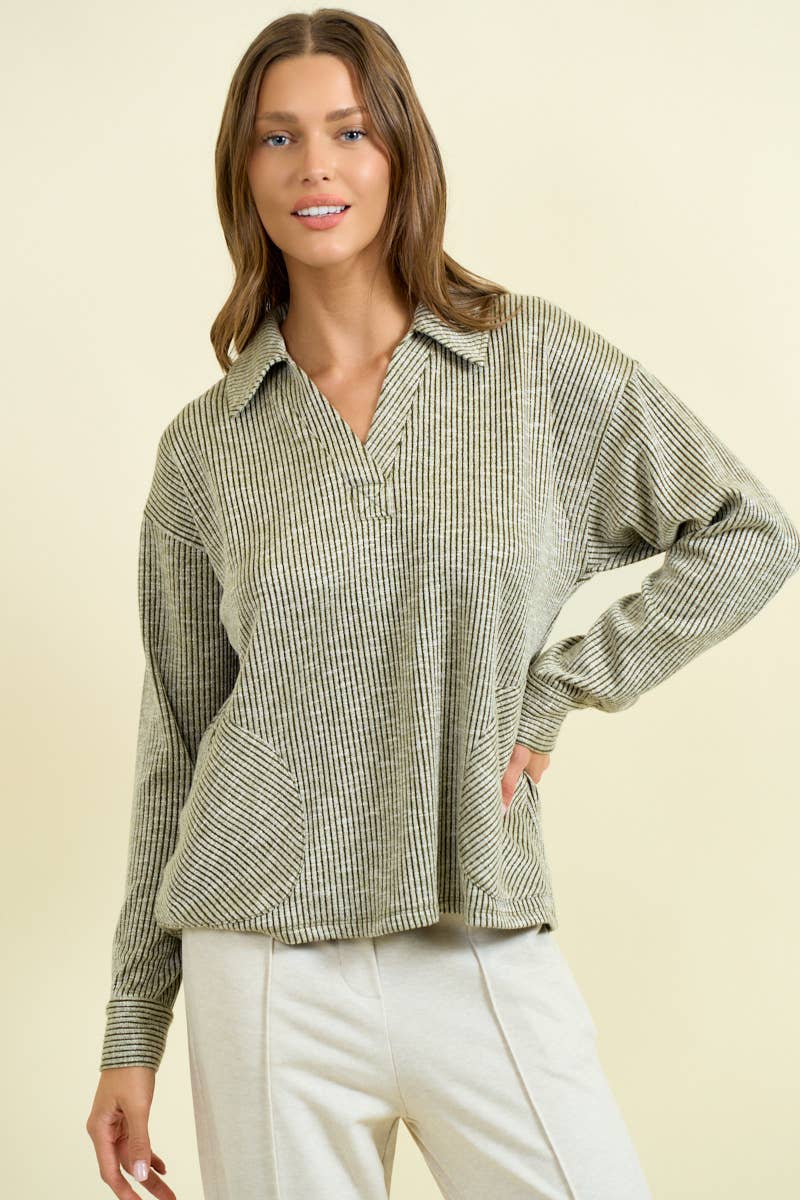 Ribbed Pullover