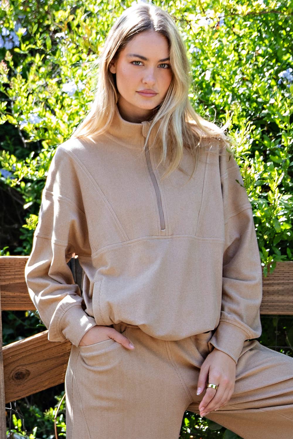 Rib Quarter Zip