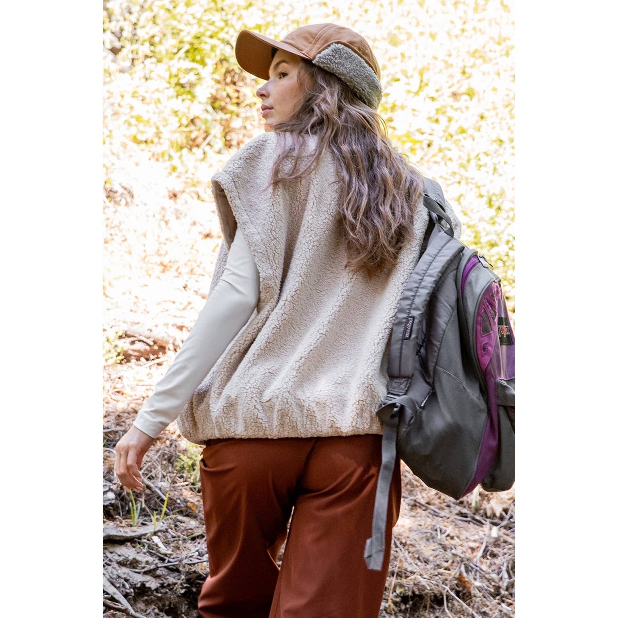 Oversized Sherpa Vest