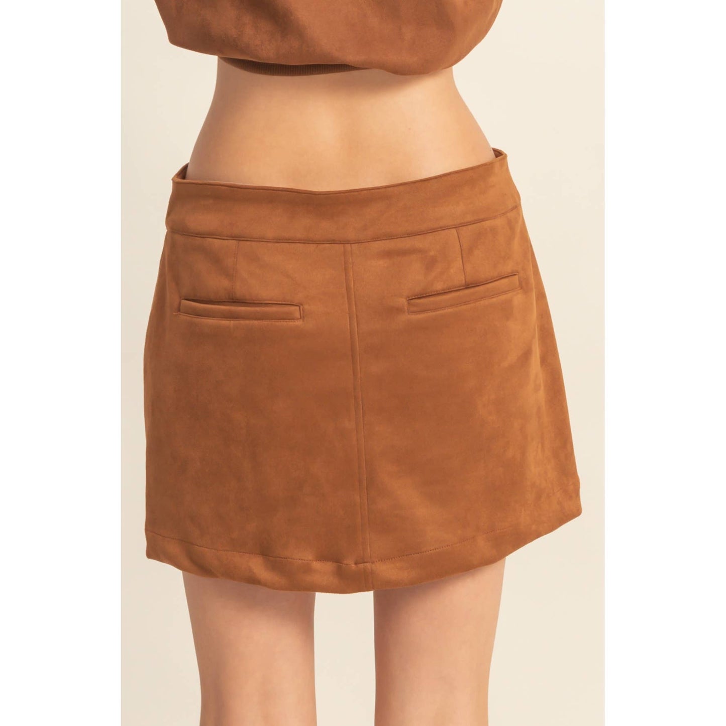 Suede Mini Skirt