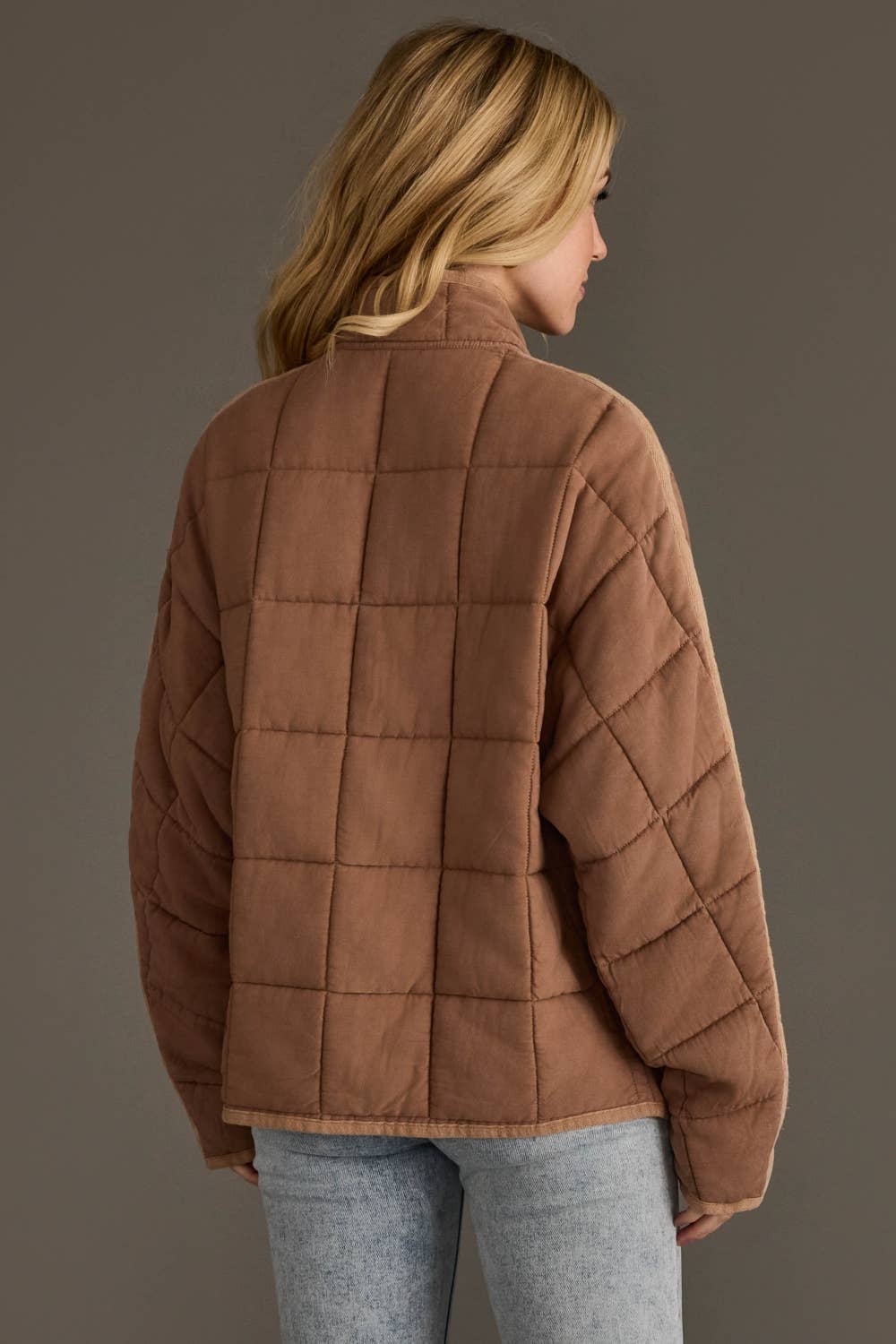 Tan Soft Quilted Jacket