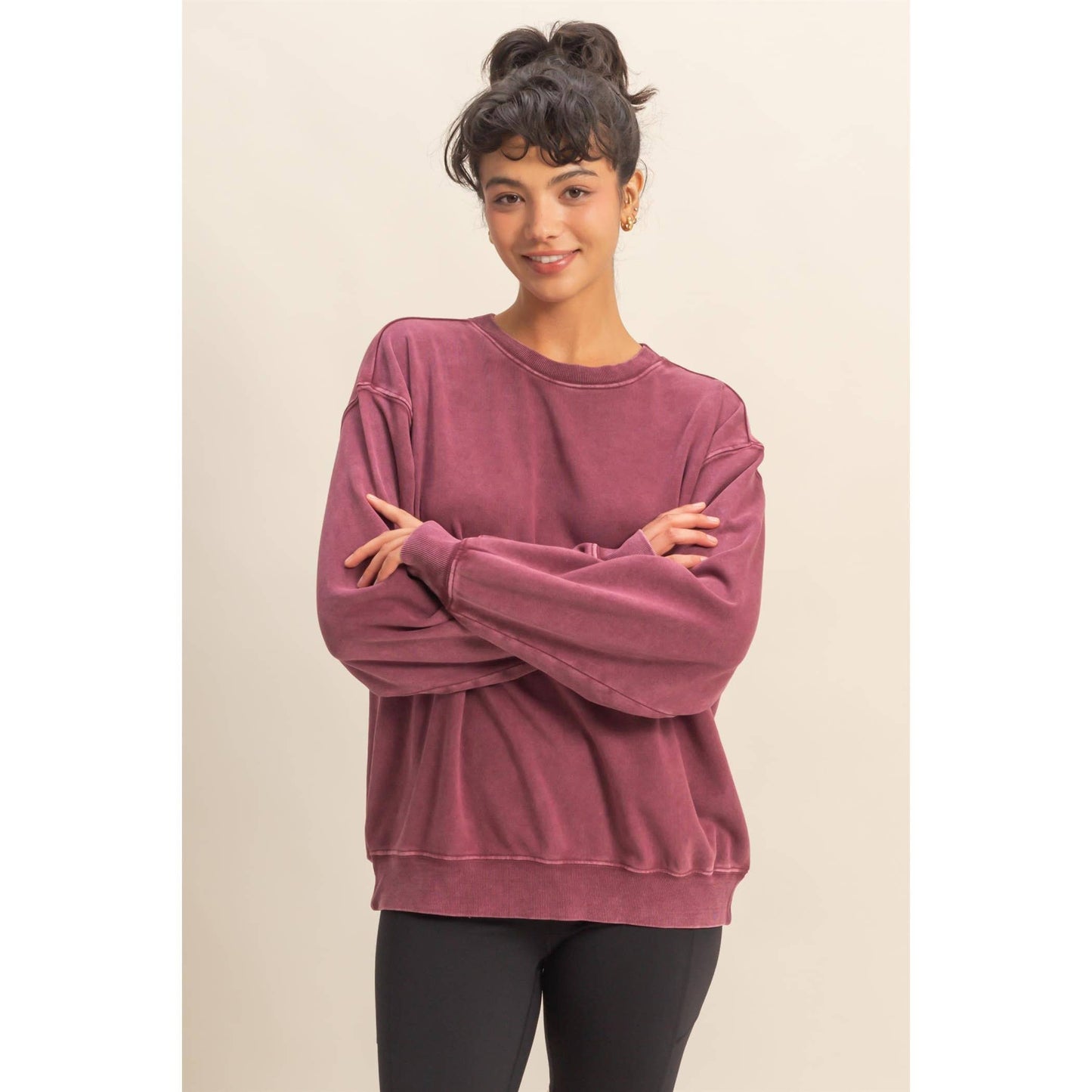 Oversized Mineral Washed Crew