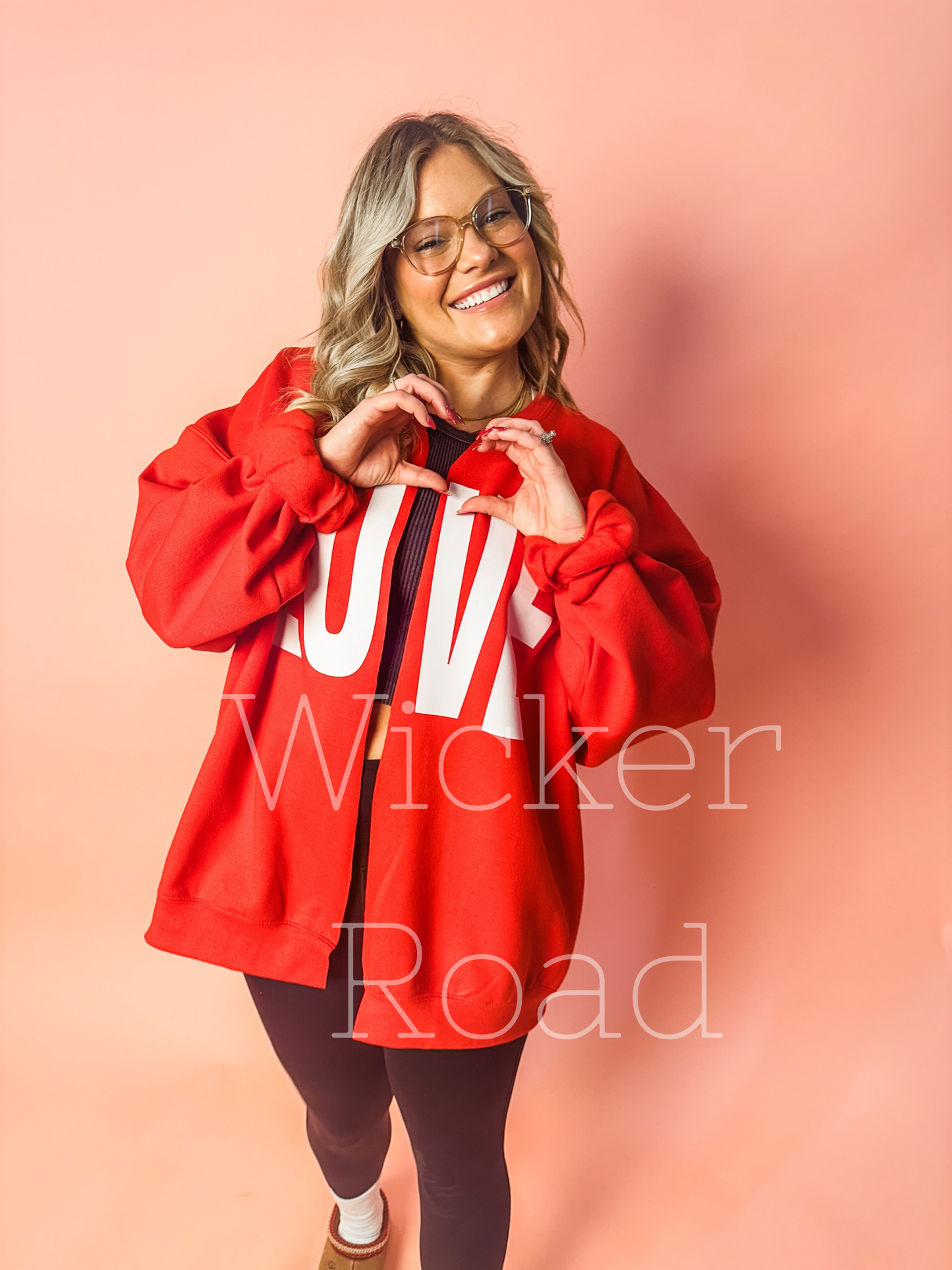 LOVE Red Cardigan