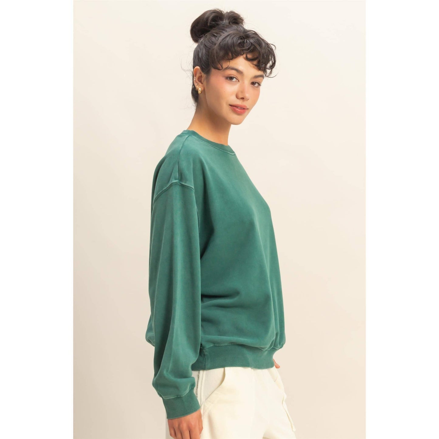 Oversized Mineral Washed Crew