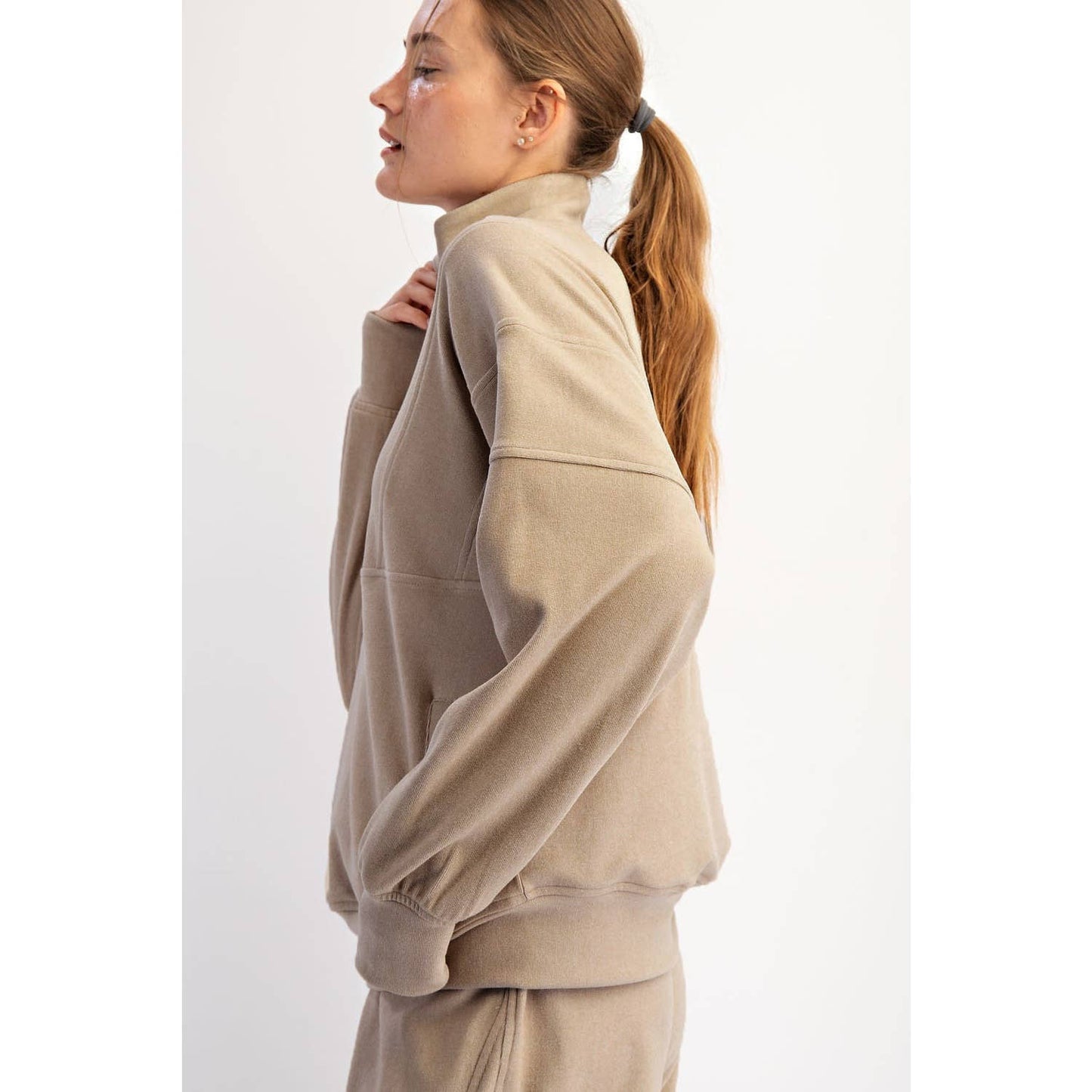 Rib Quarter Zip