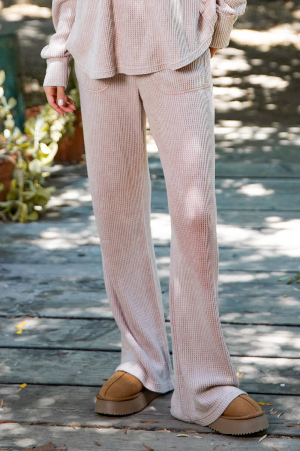 Mineral Washed Waffle Sweatpants