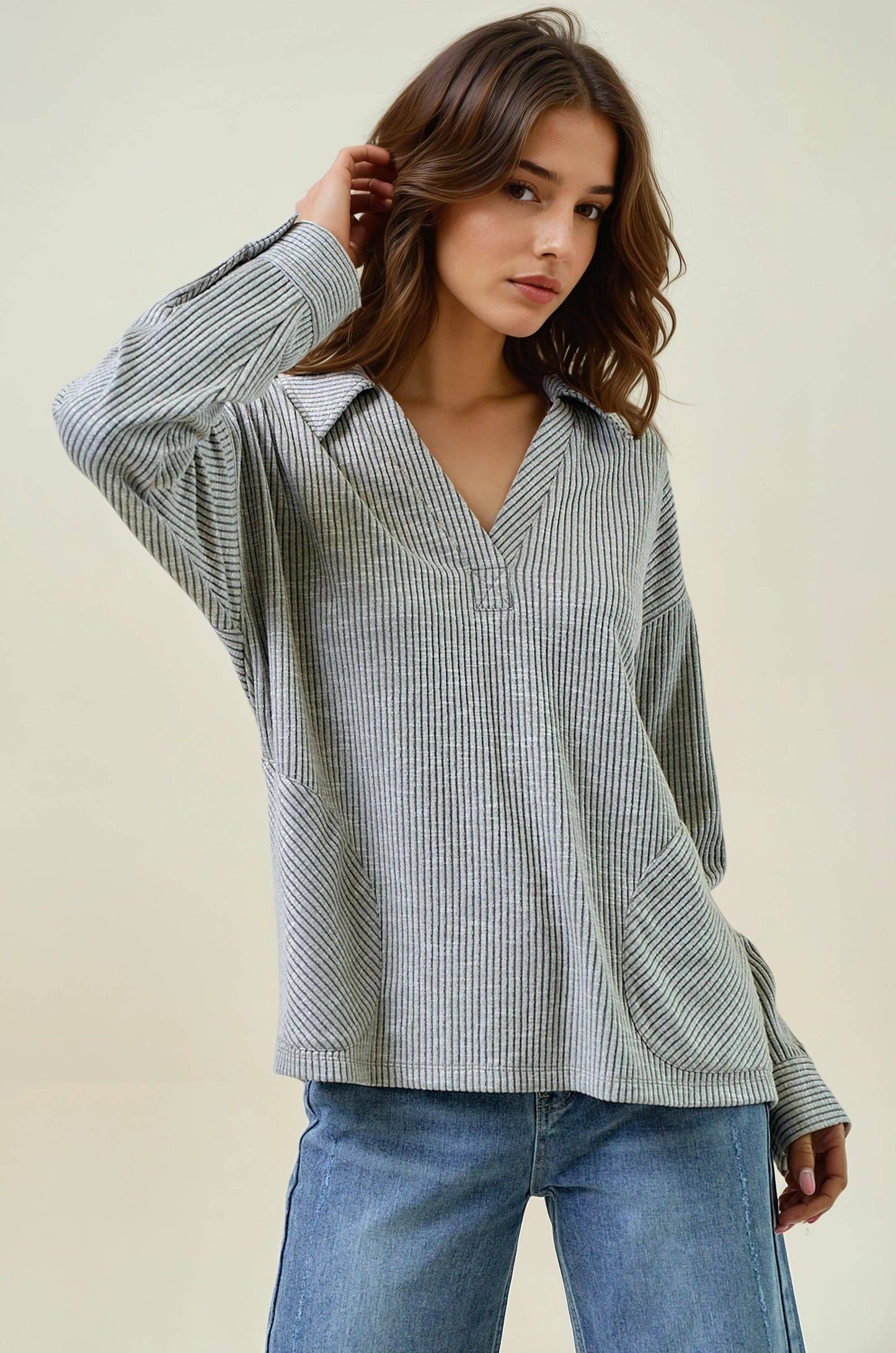 Ribbed Pullover