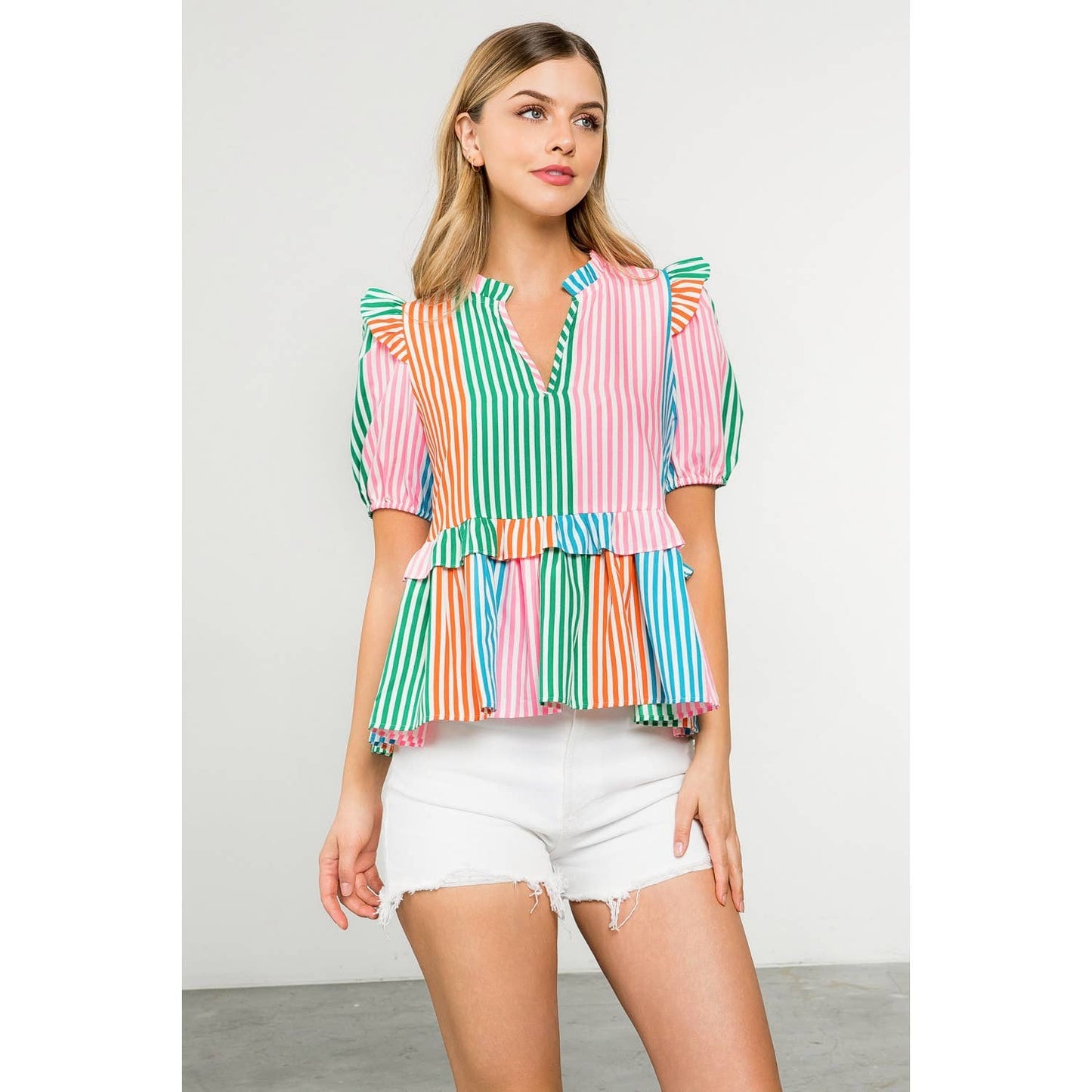 Multicolor Stripe Top