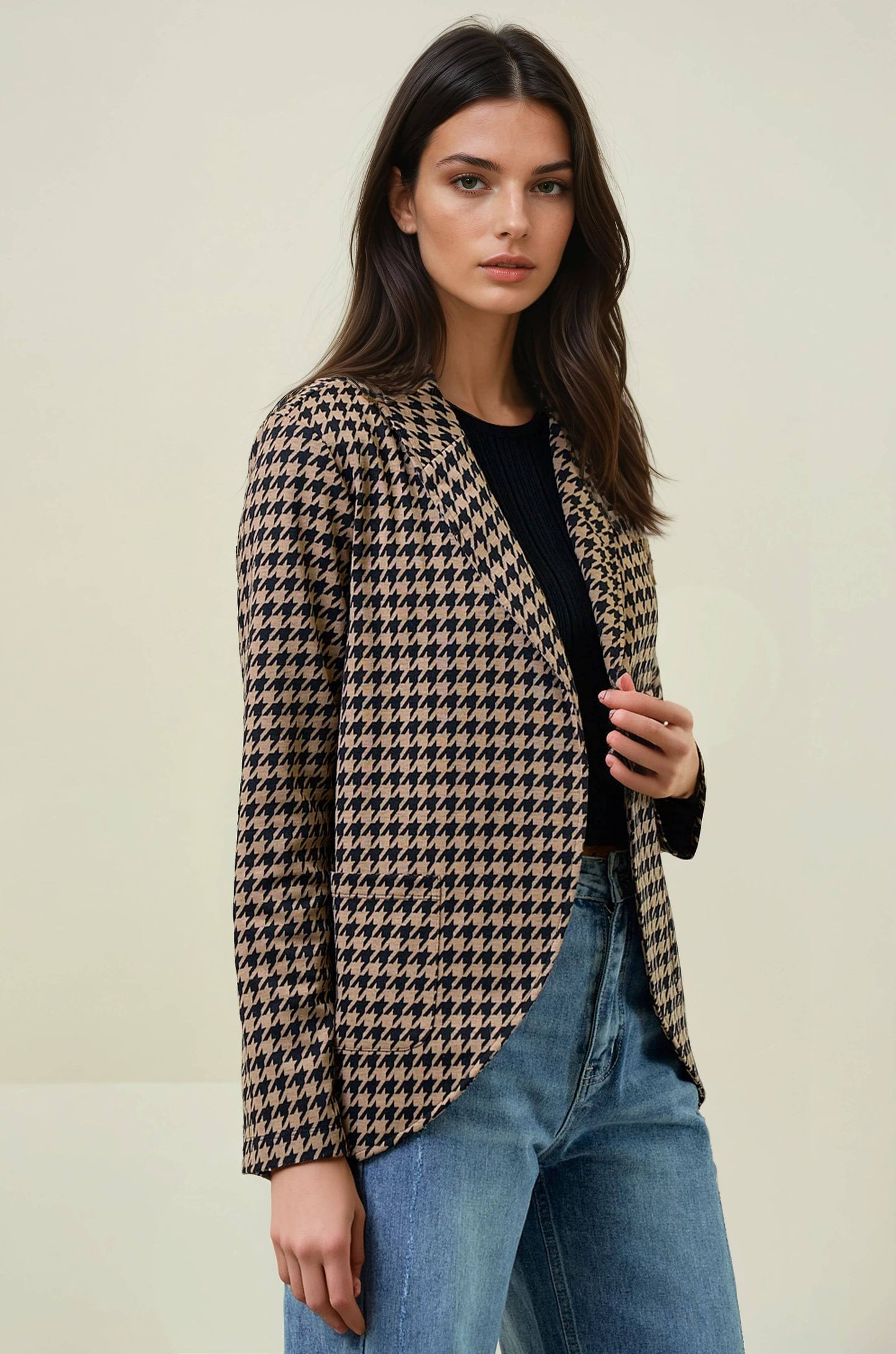 Houndstooth Blazer
