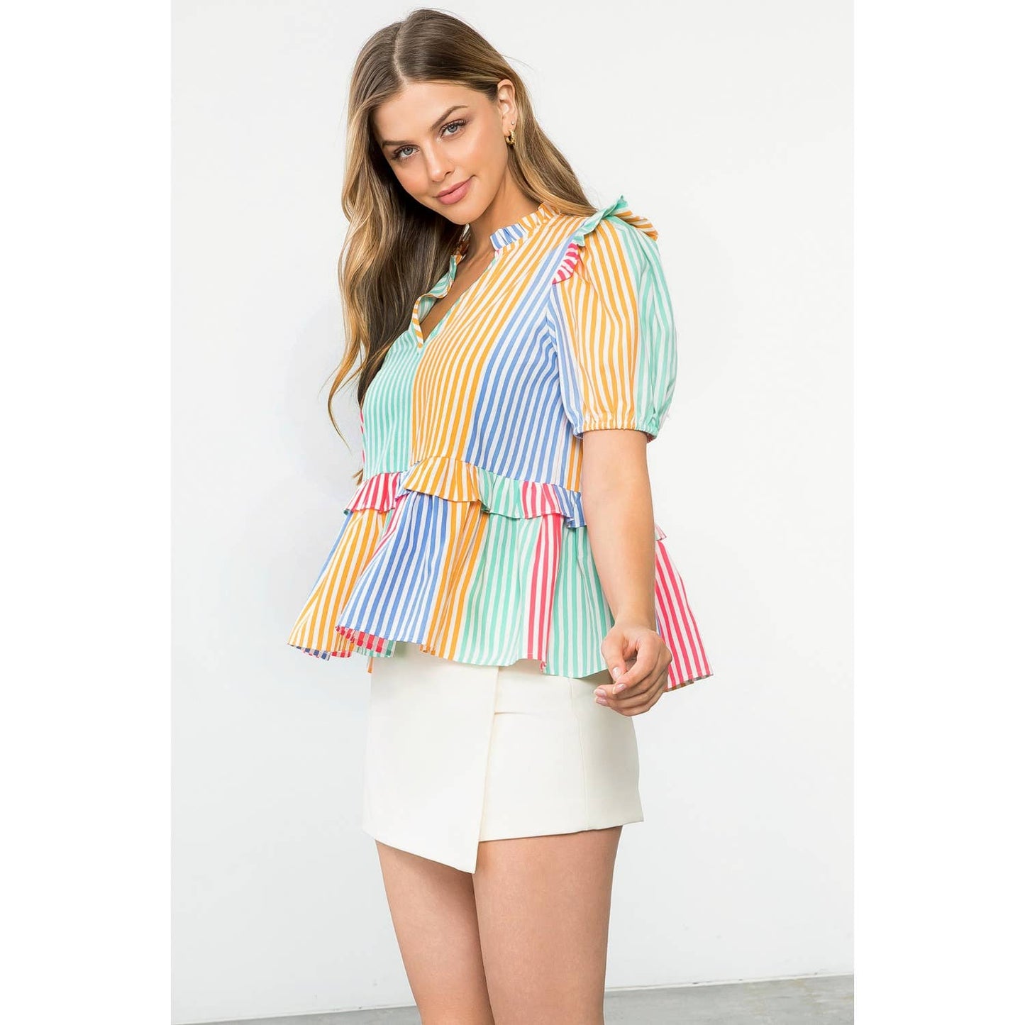Multicolor Stripe Top