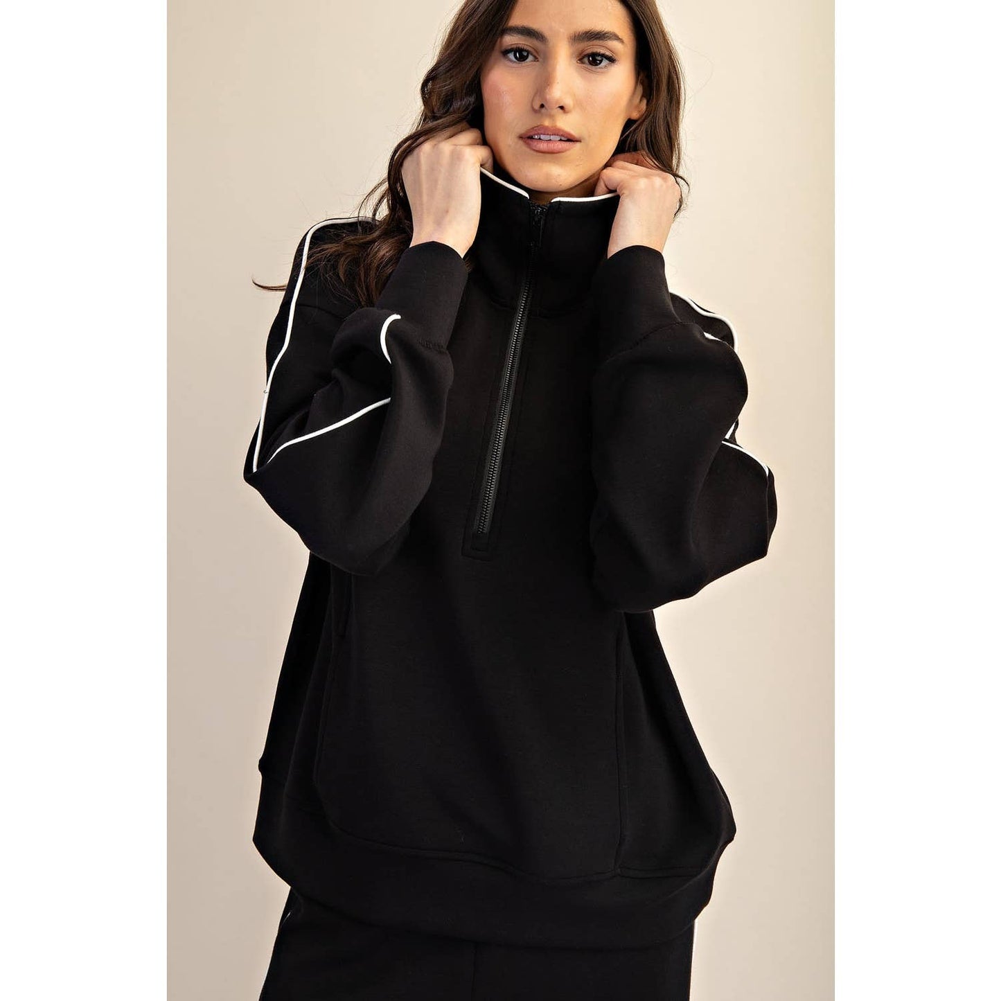 Piping Quarter Zip