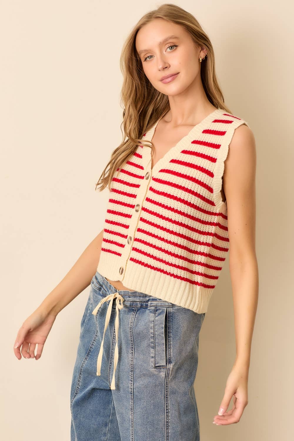 Striped Sweater Vest