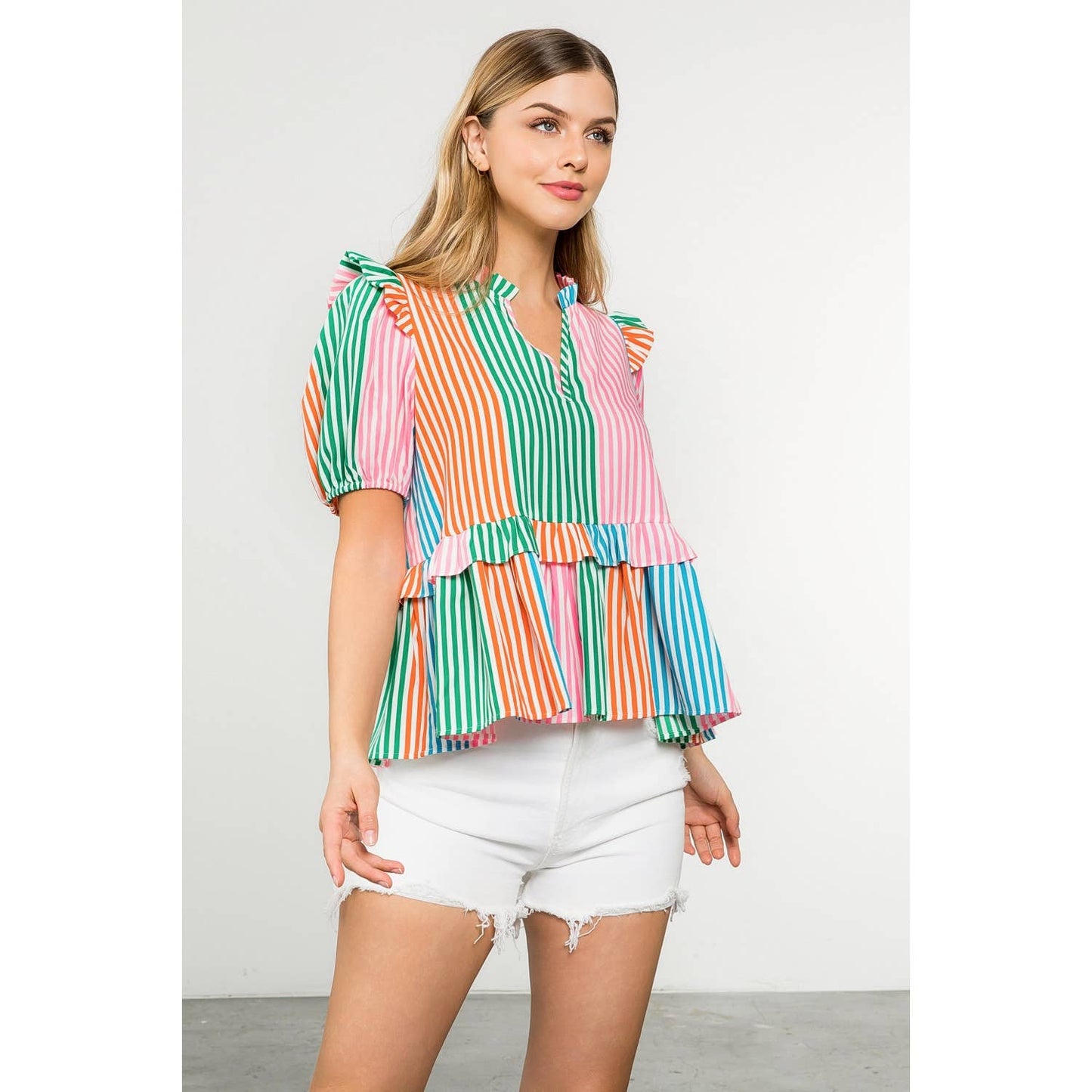 Multicolor Stripe Top