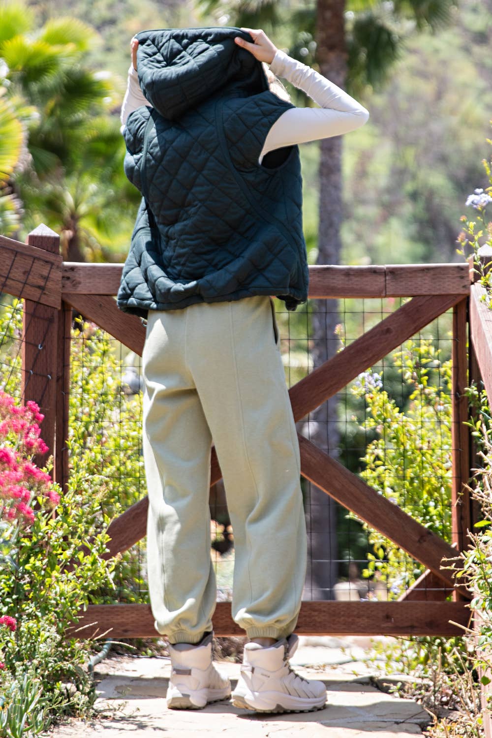 Quilted Hoodie Vest