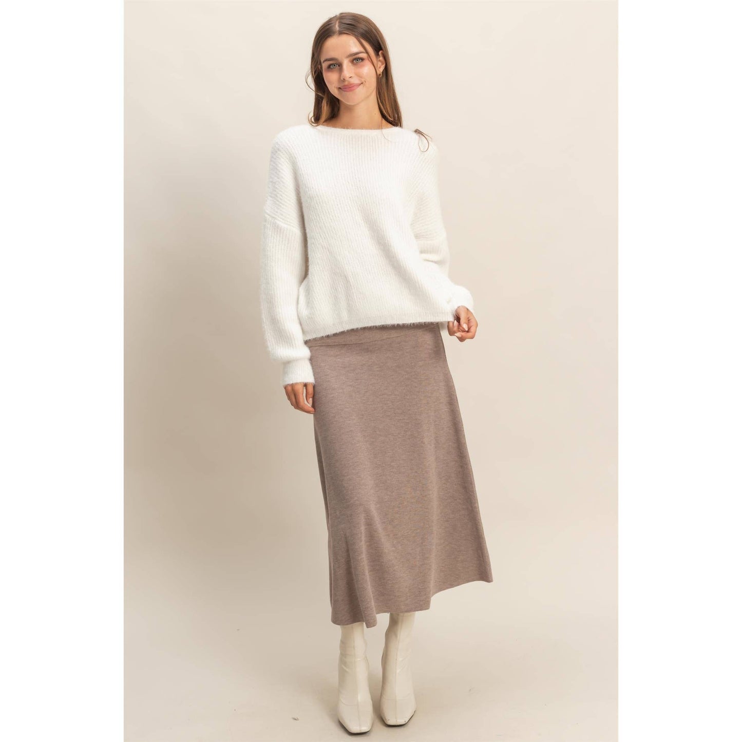 Ribbed Knit Skirt