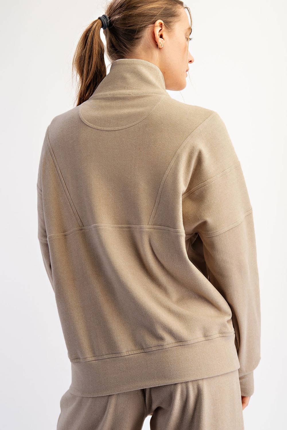 Rib Quarter Zip
