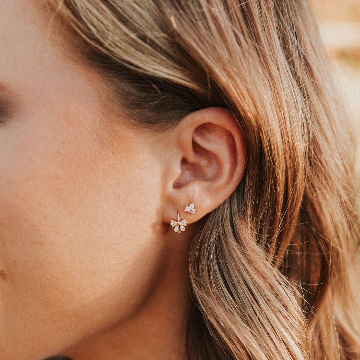 Lucy Bow Hoops