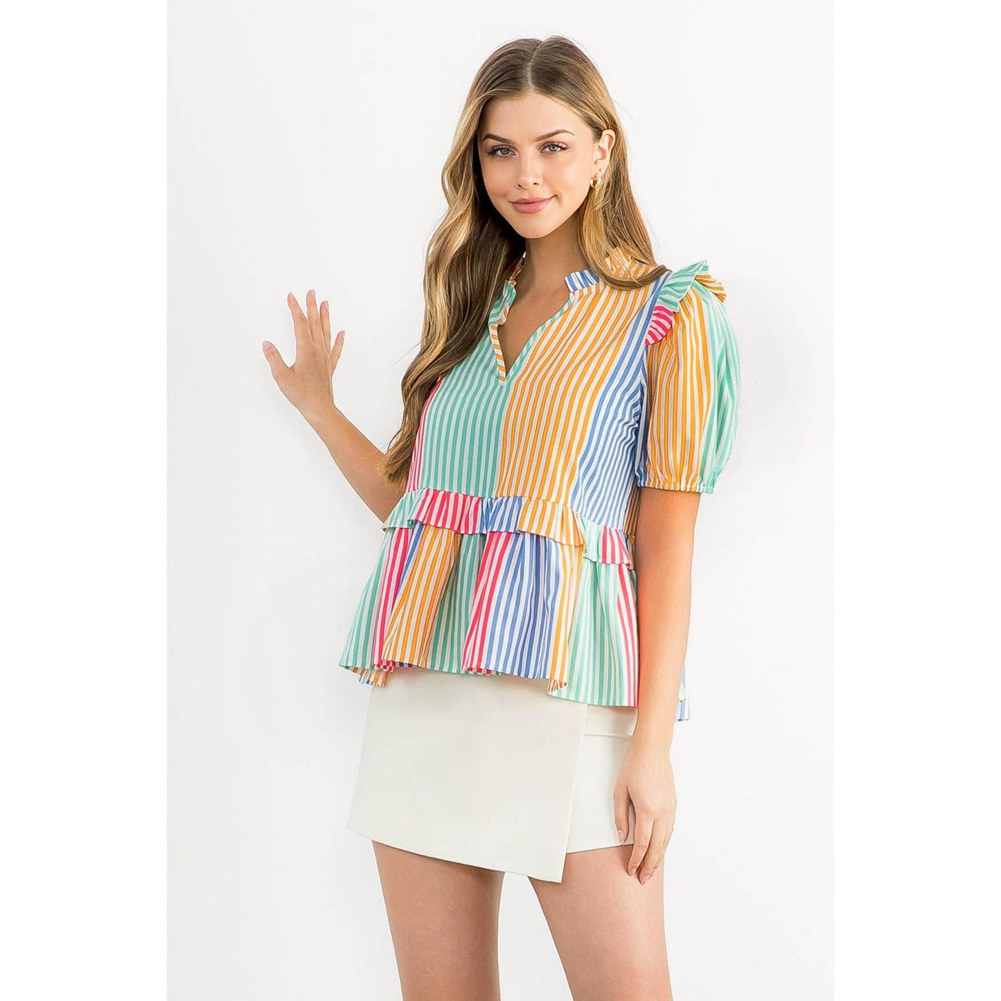 Multicolor Stripe Top