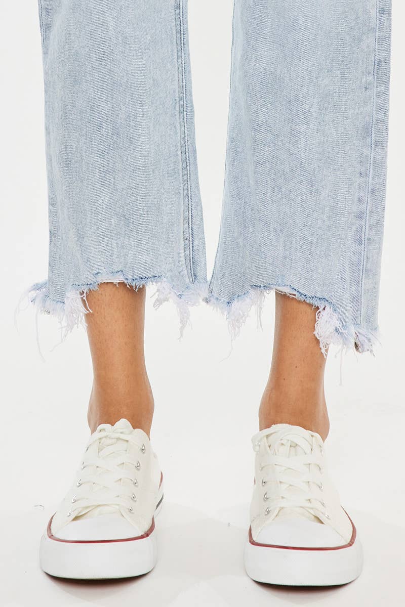High Rise Slim Straight Jeans