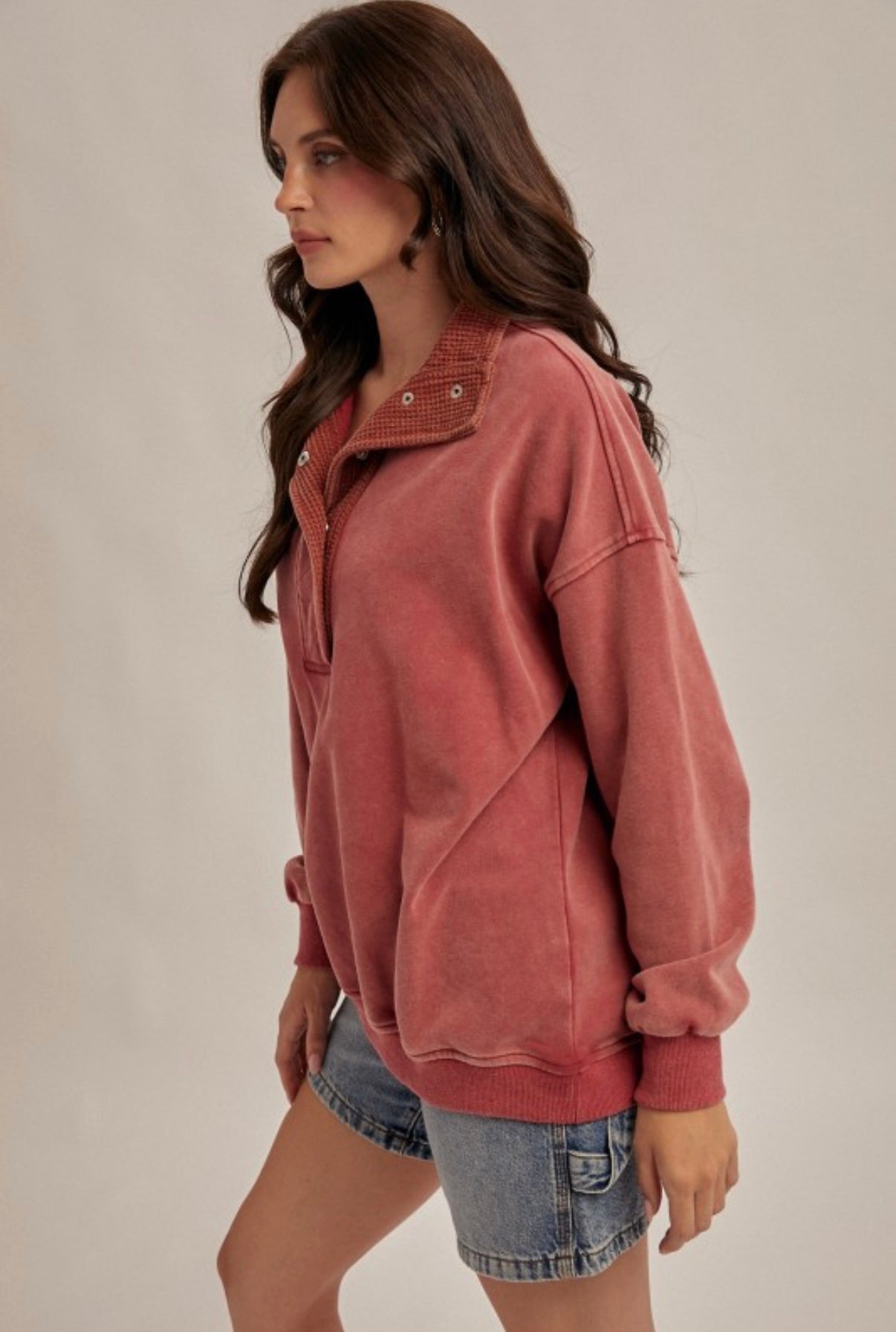 Thermal Sweatshirt Red