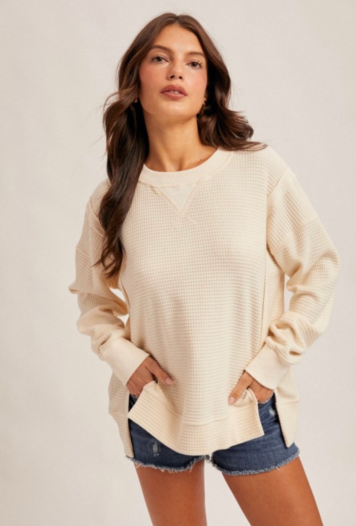 Thermal Crew Neck Cream