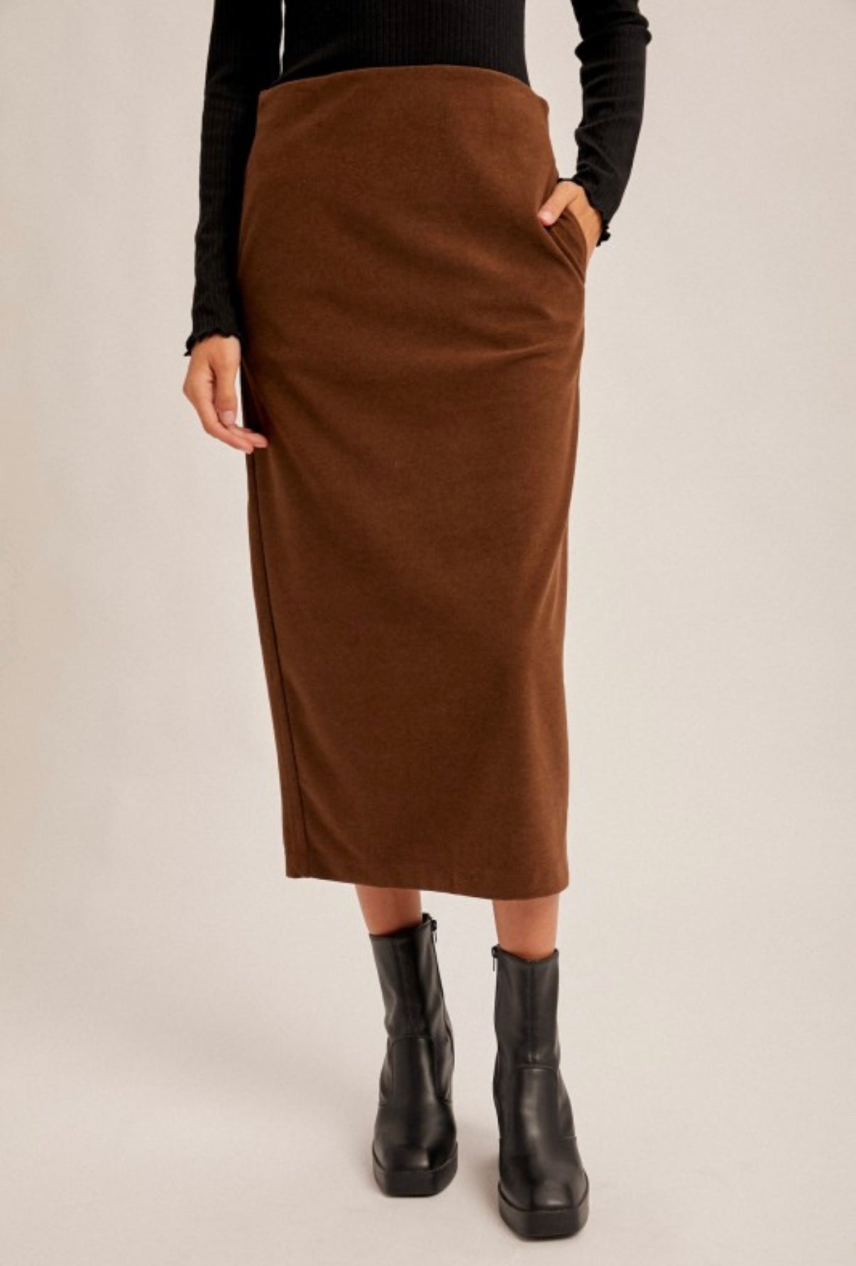 Brush Midi Skirt