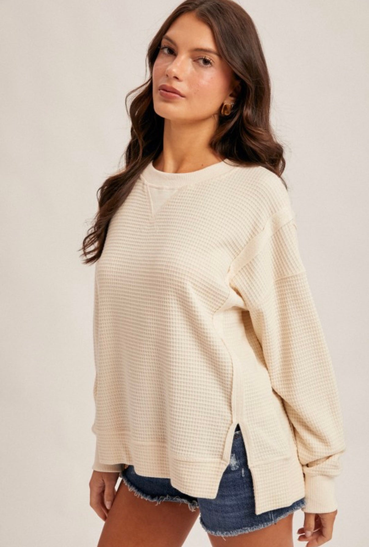 Thermal Crew Neck Cream