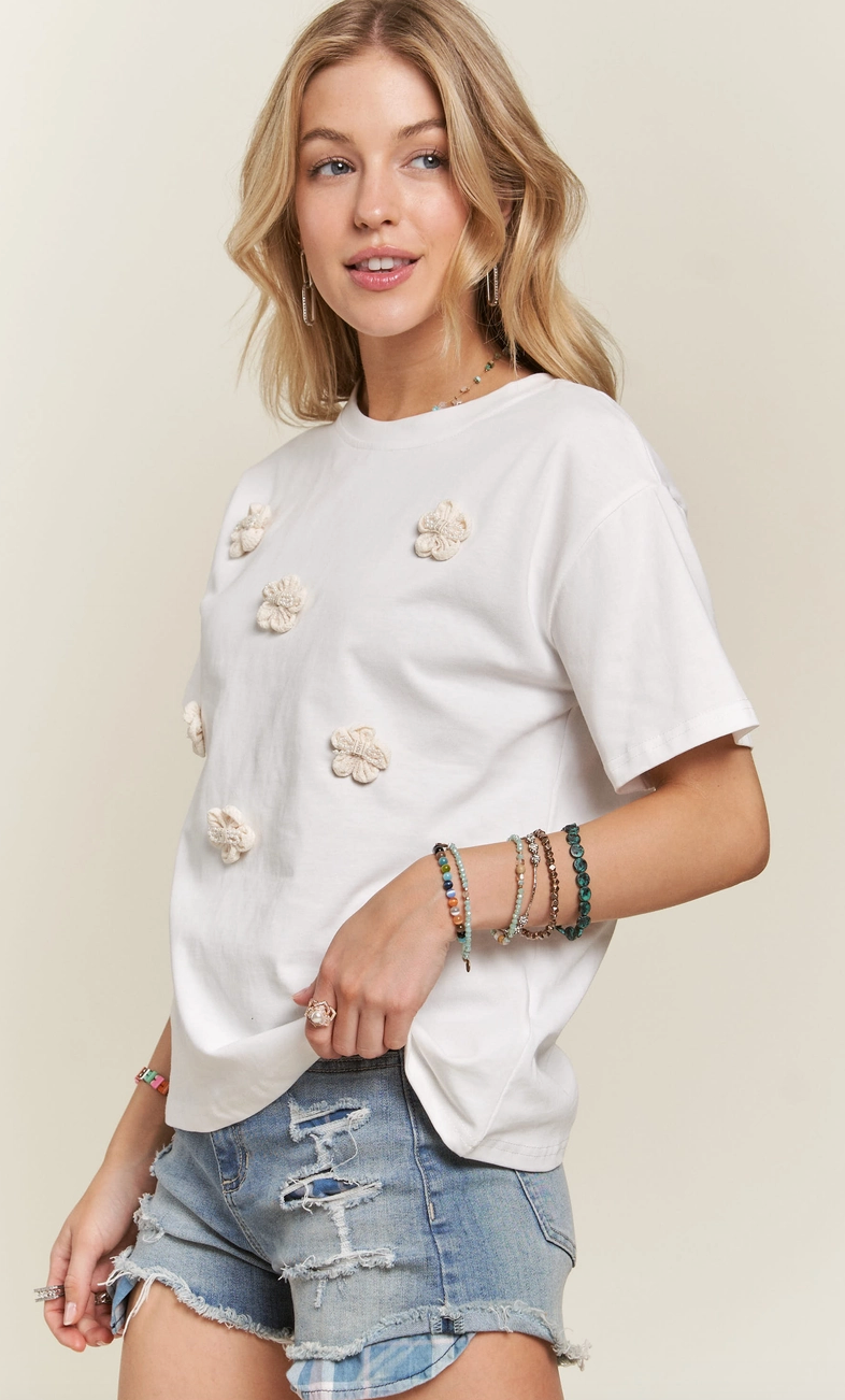 Floral Patched Tee