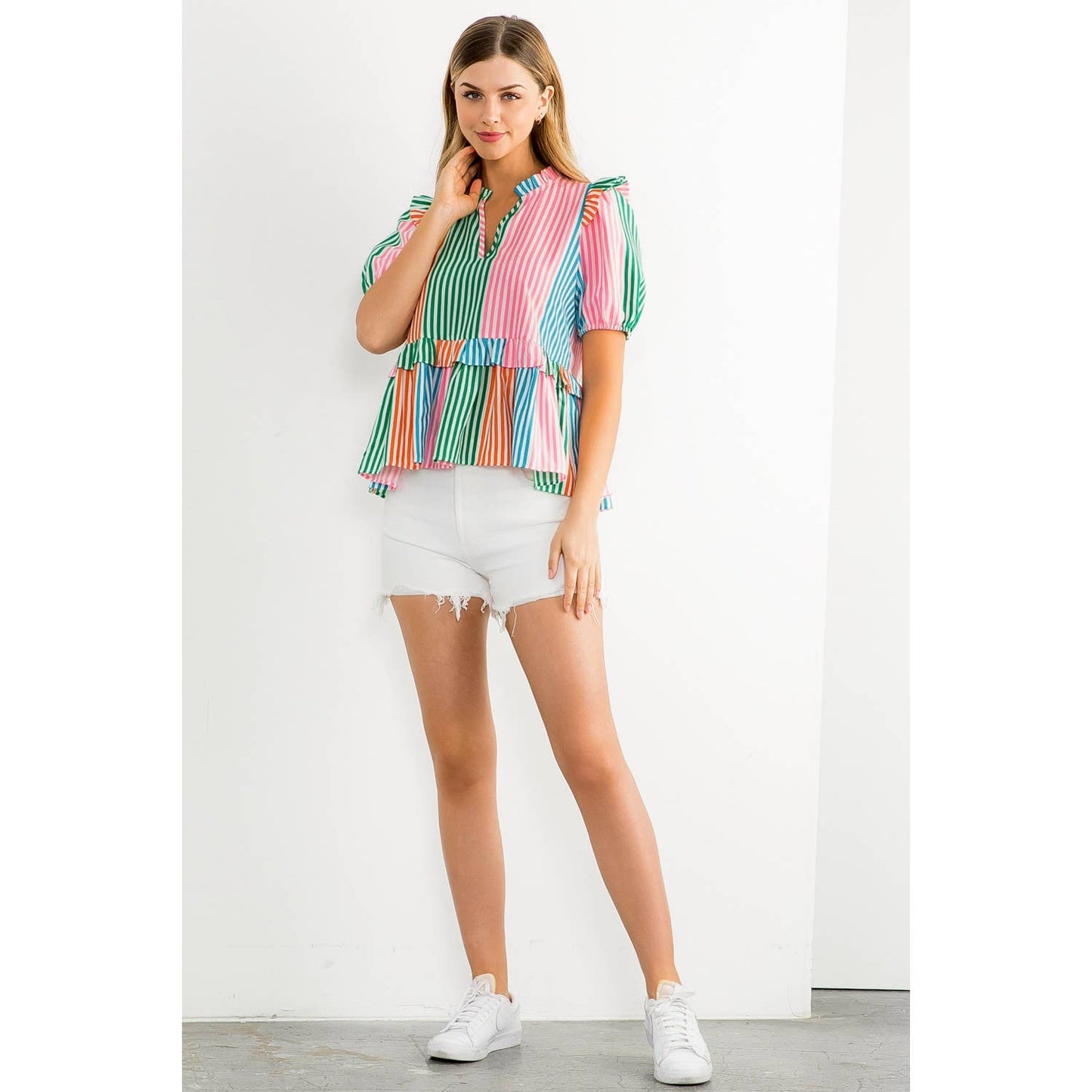 Multicolor Stripe Top