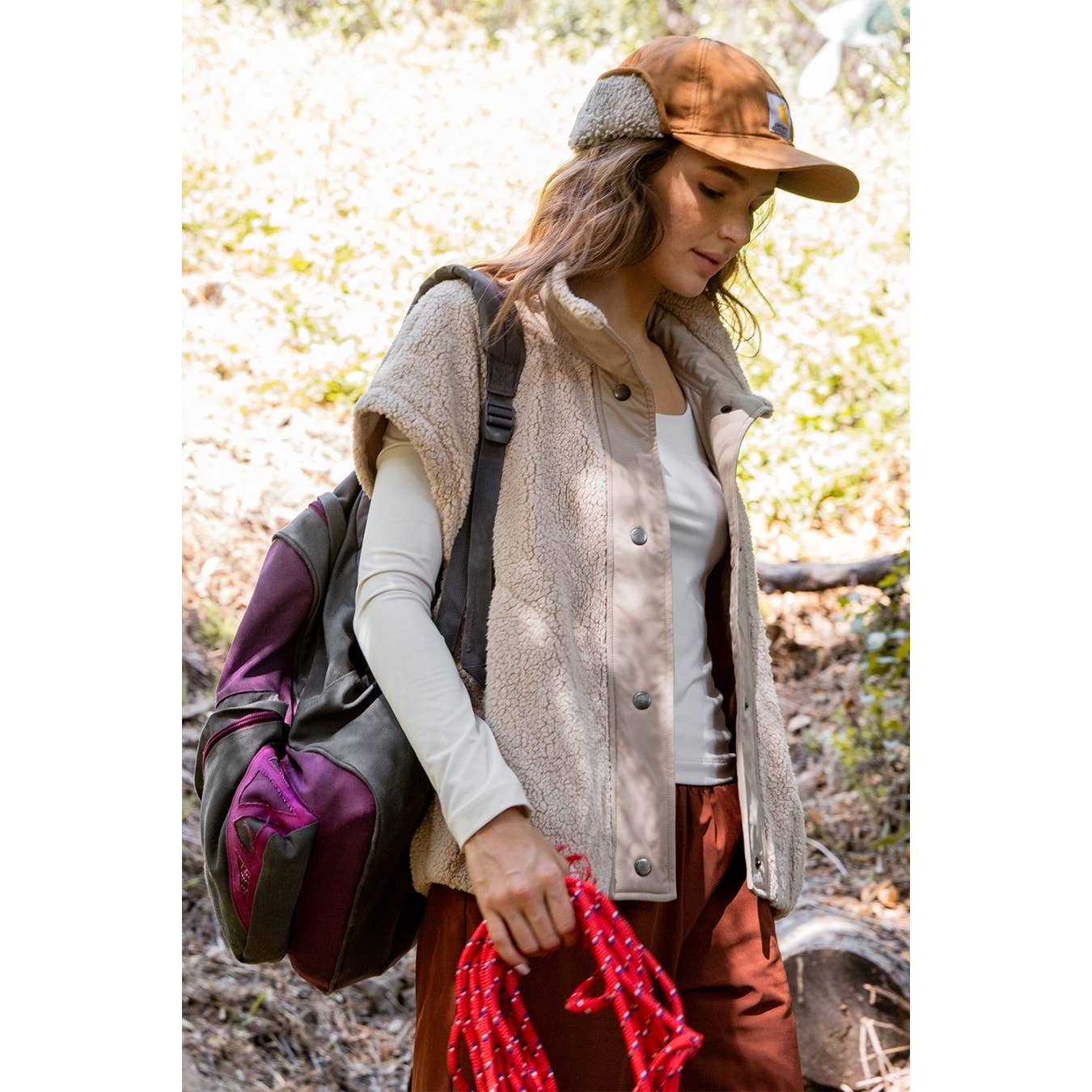 Oversized Sherpa Vest