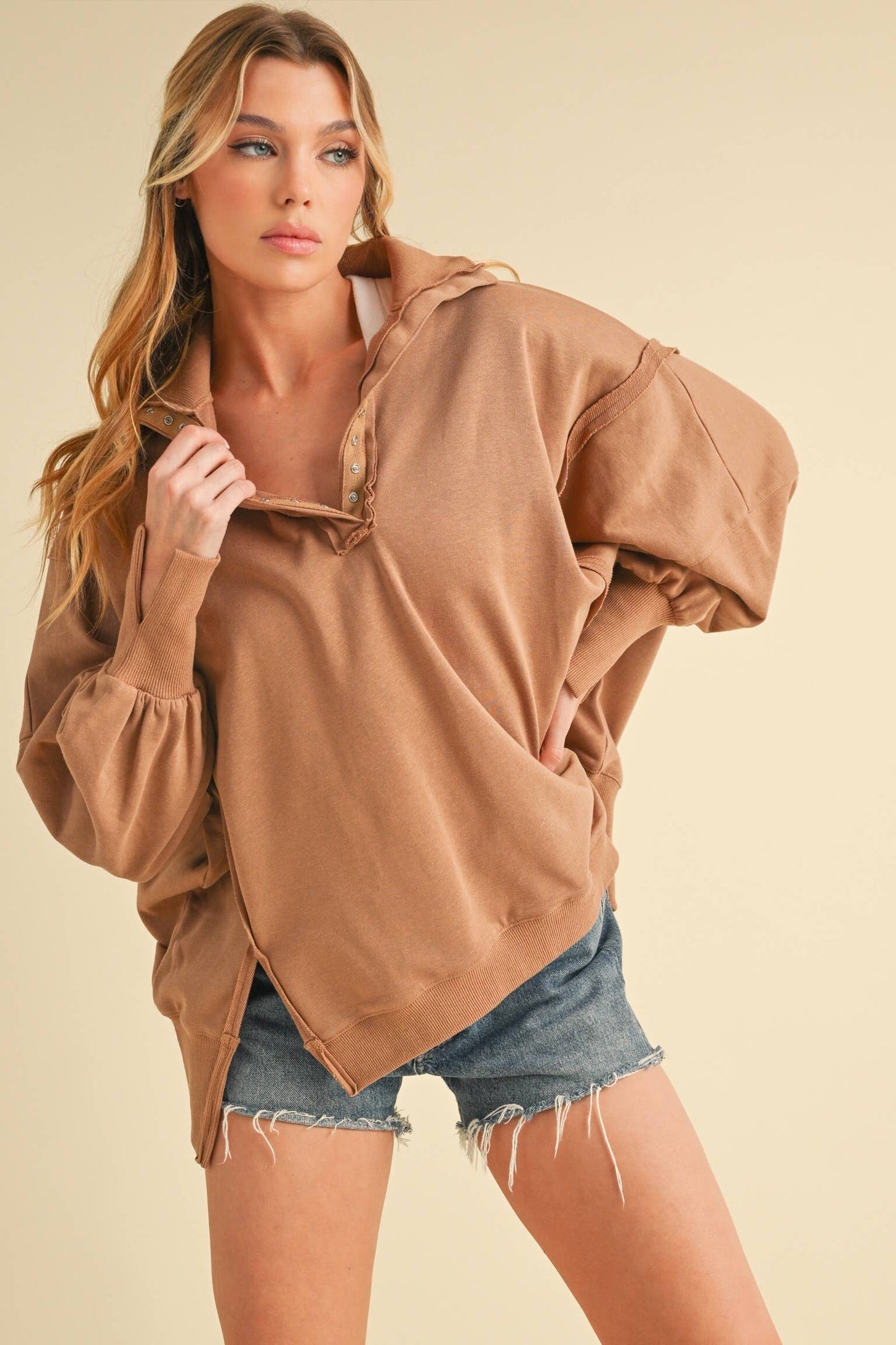 Henley Sweatshirt