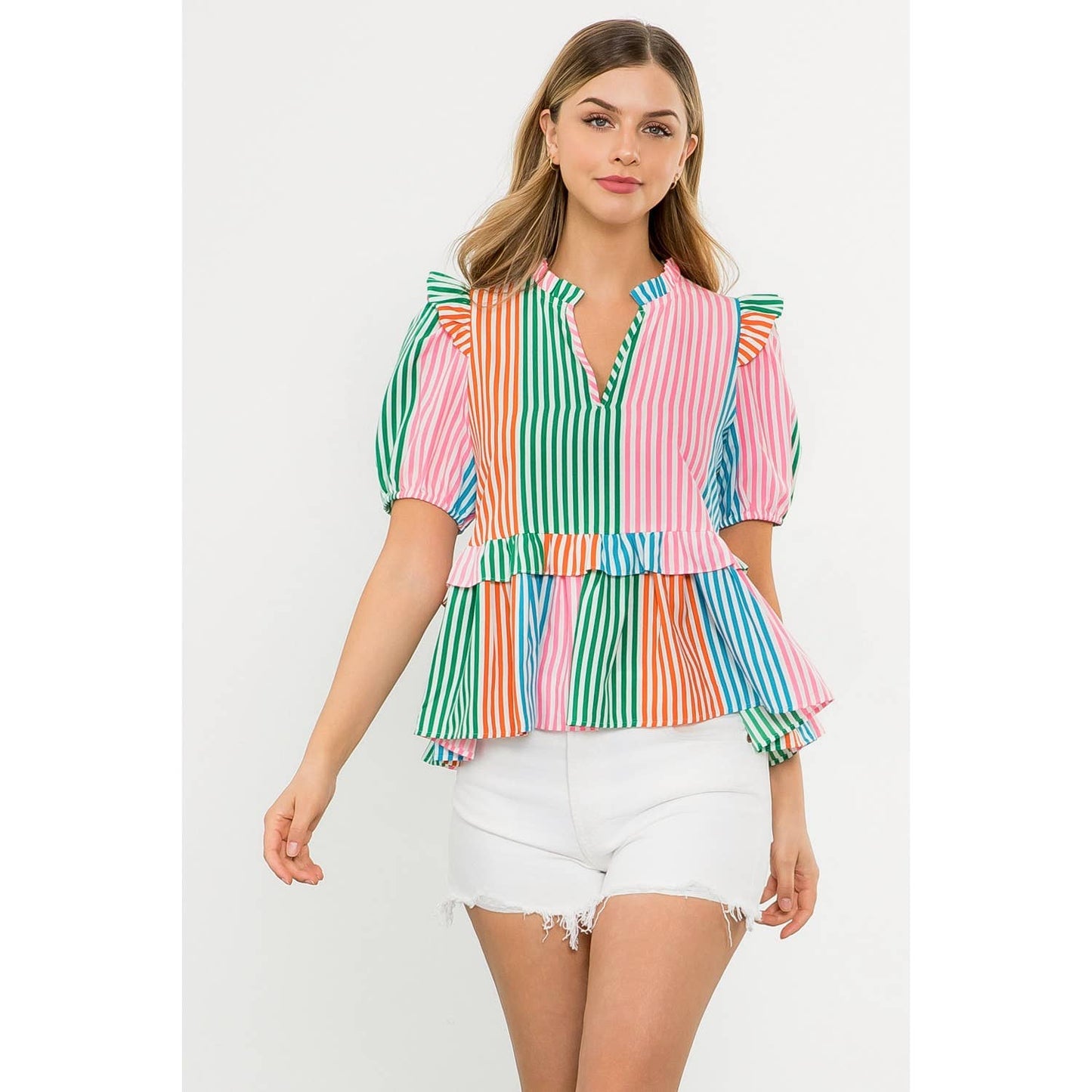 Multicolor Stripe Top