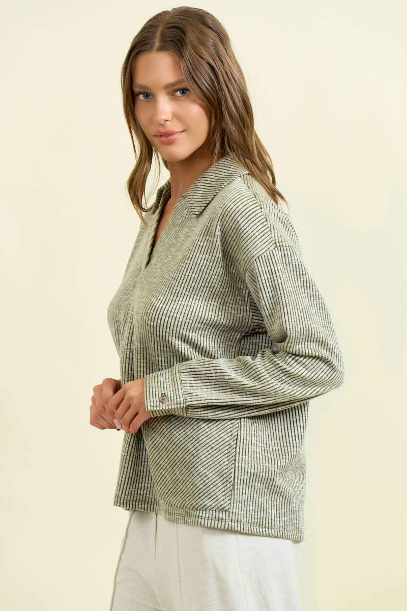 Ribbed Pullover
