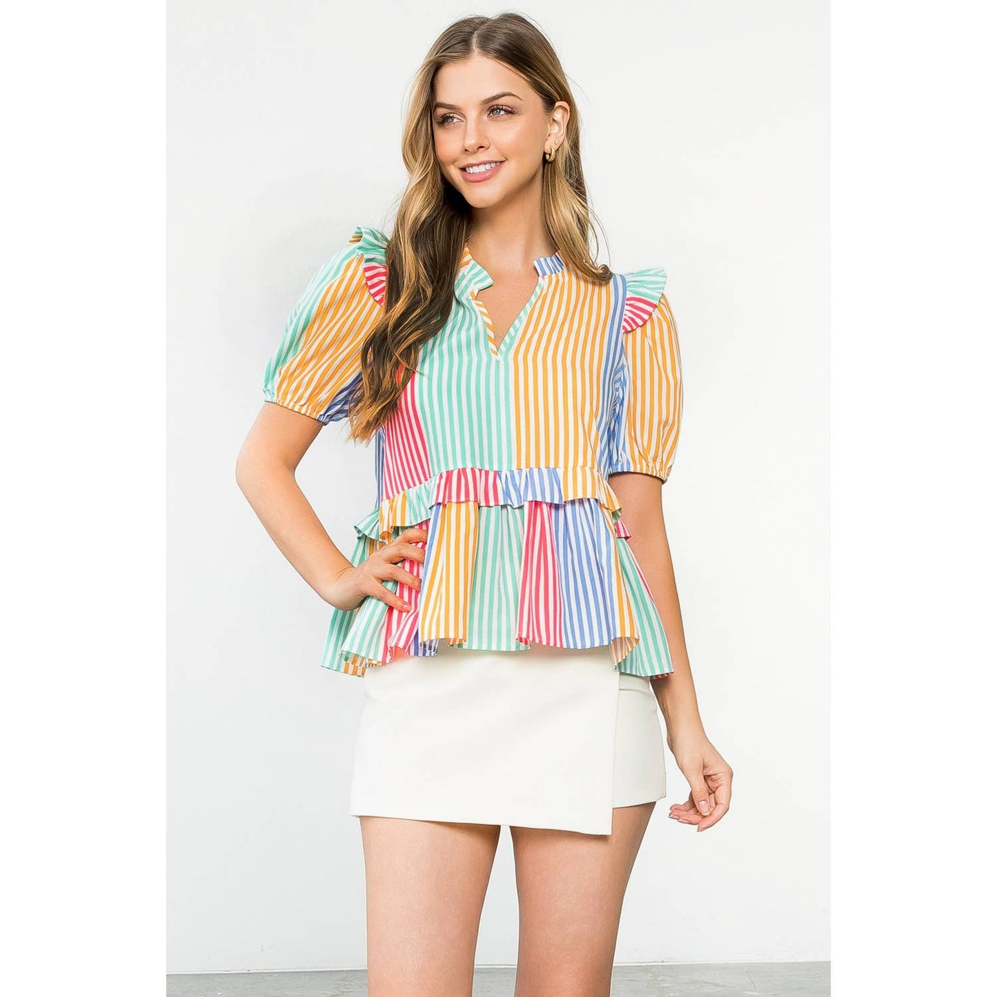 Multicolor Stripe Top