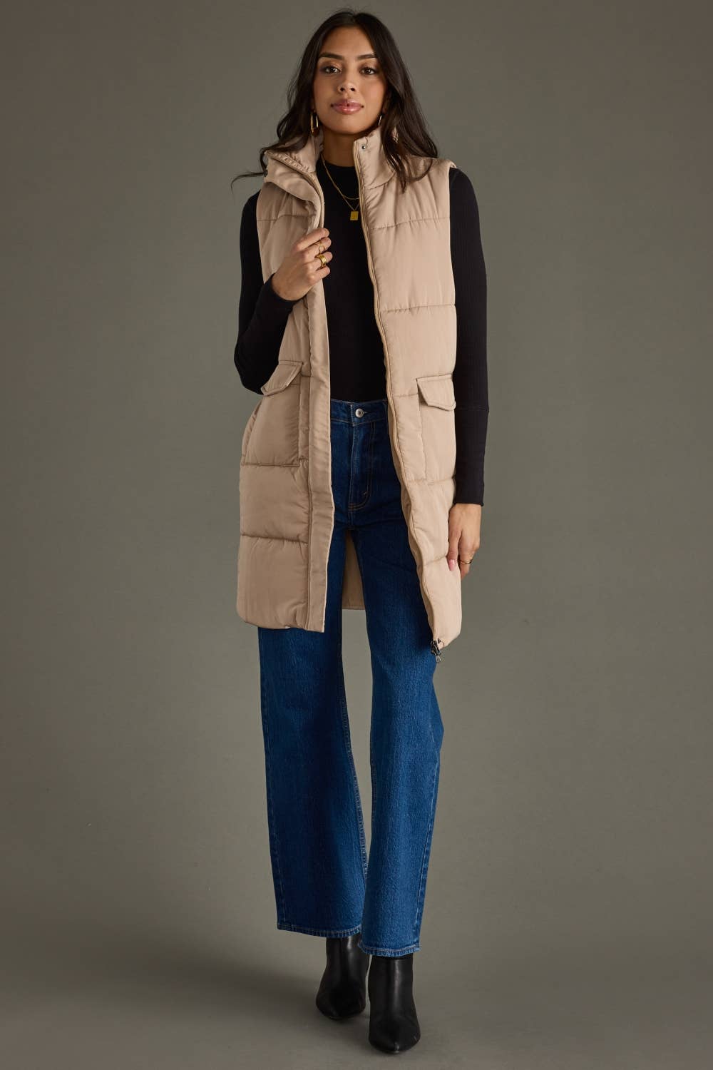 Tan Long Vest