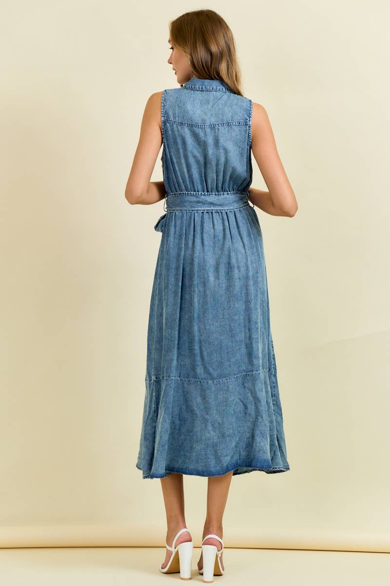 Tencel Midi Dress
