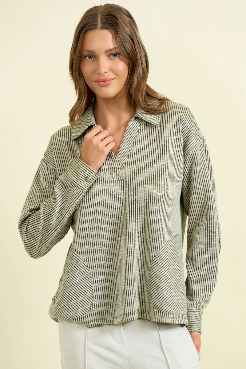 Ribbed Pullover