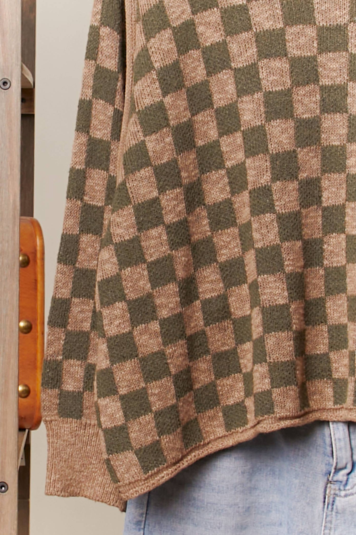 Checker Knit Sweater