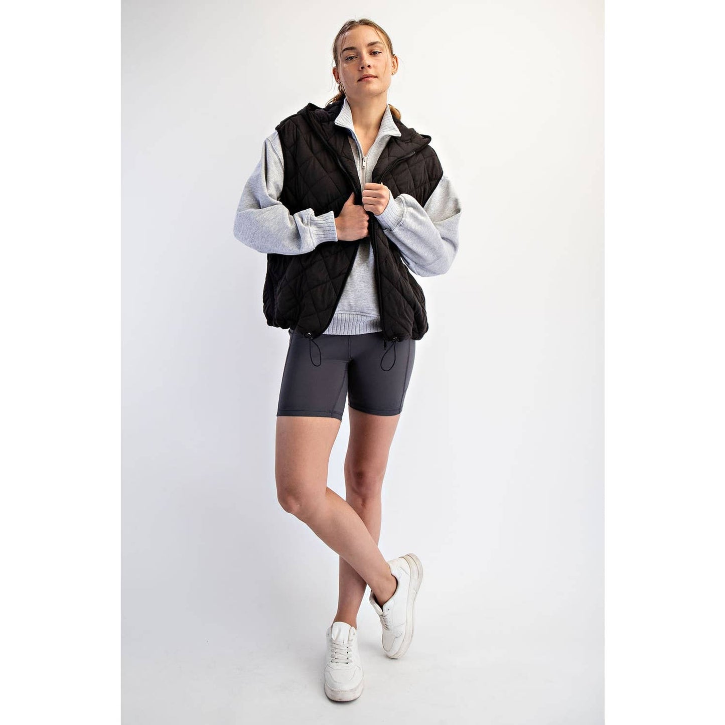Quilted Hoodie Vest