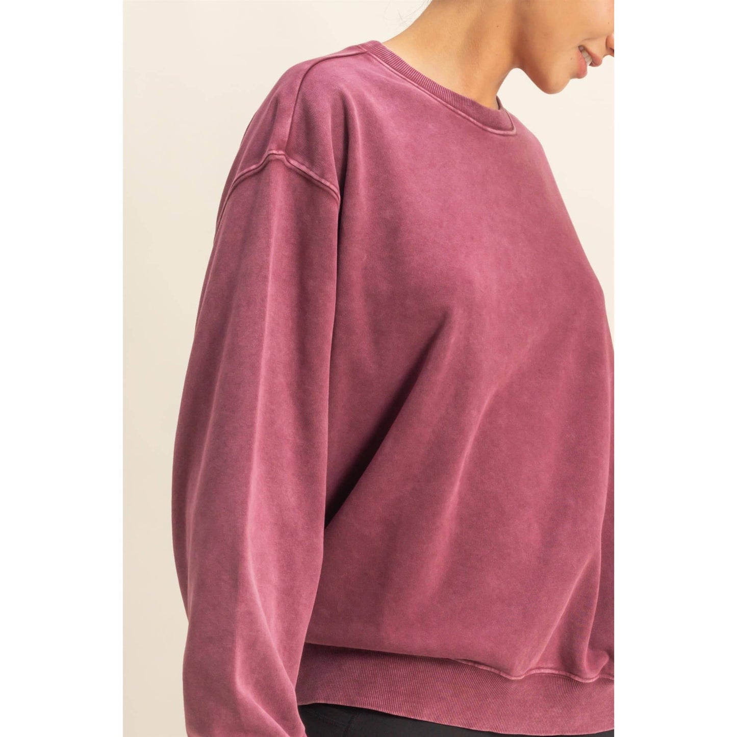 Oversized Mineral Washed Crew