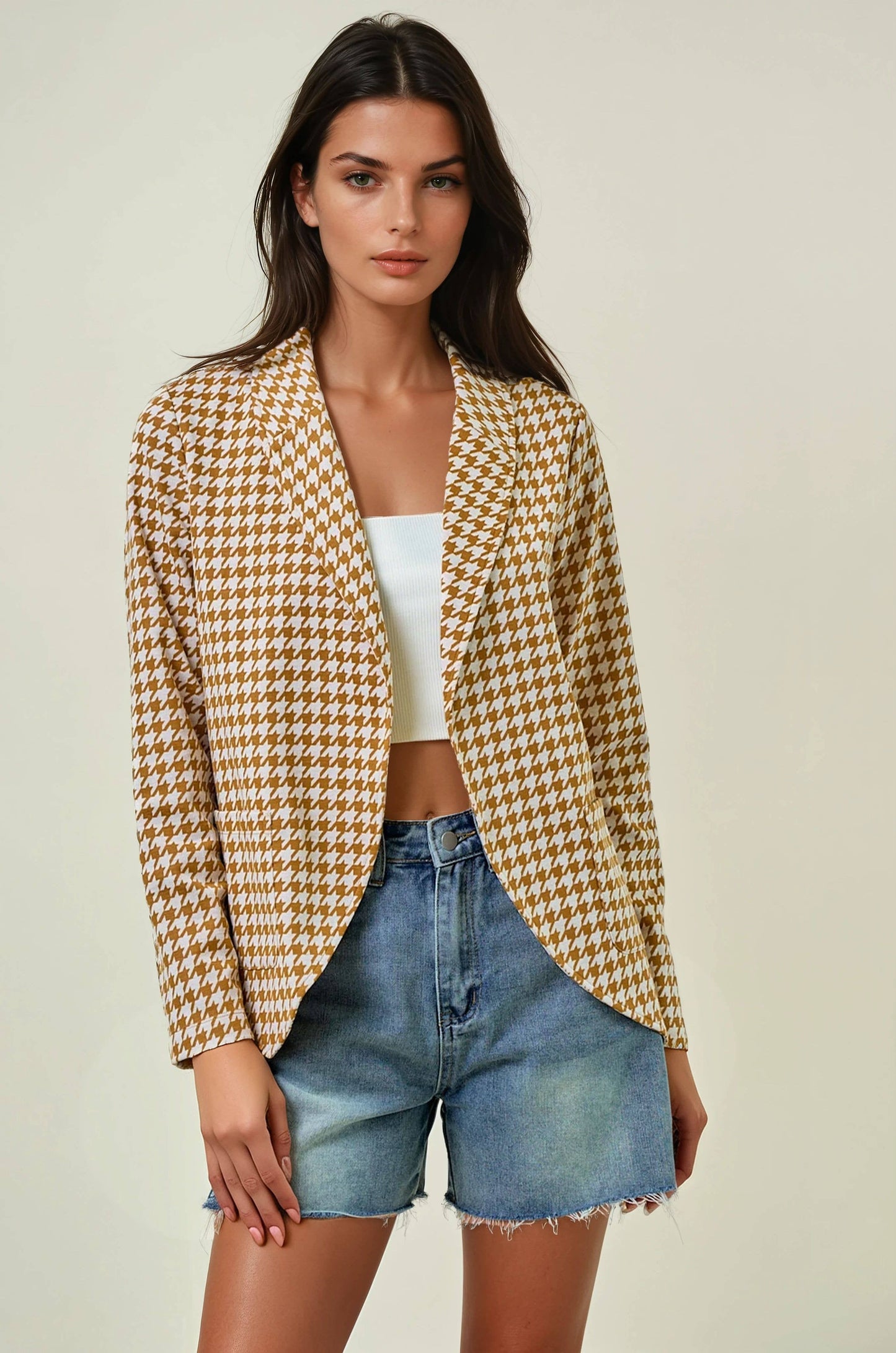 Houndstooth Blazer