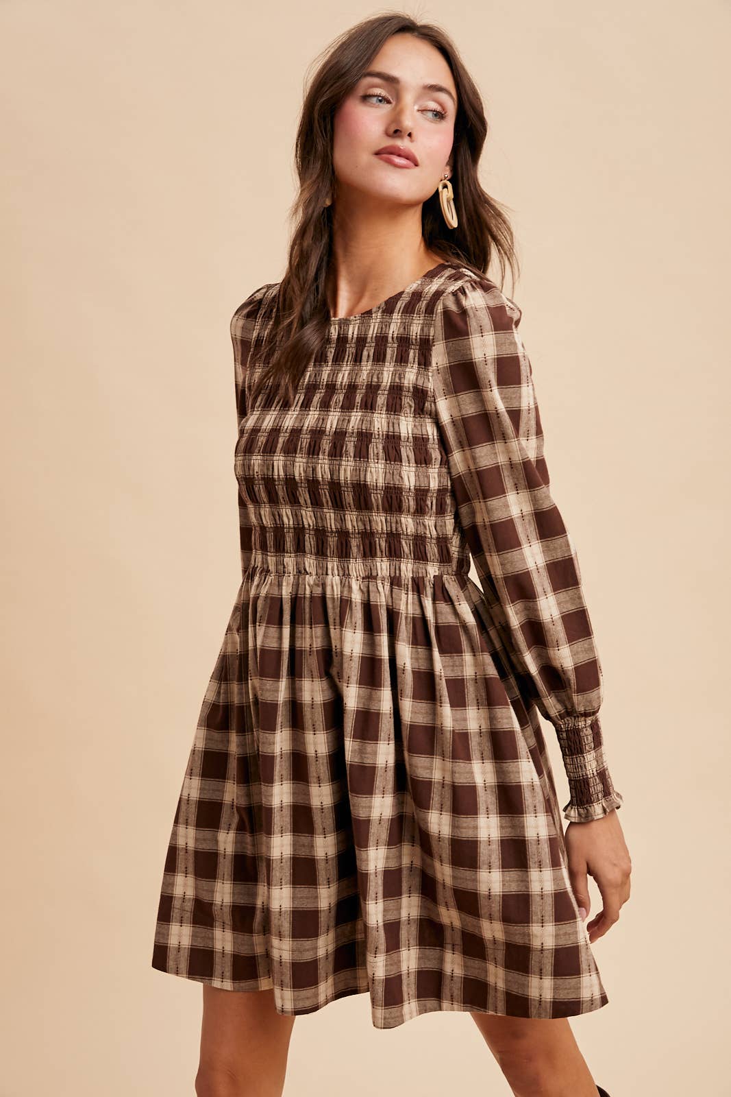 Plaid Mini Dress