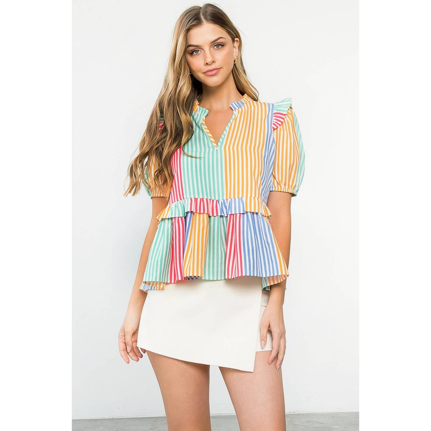 Multicolor Stripe Top
